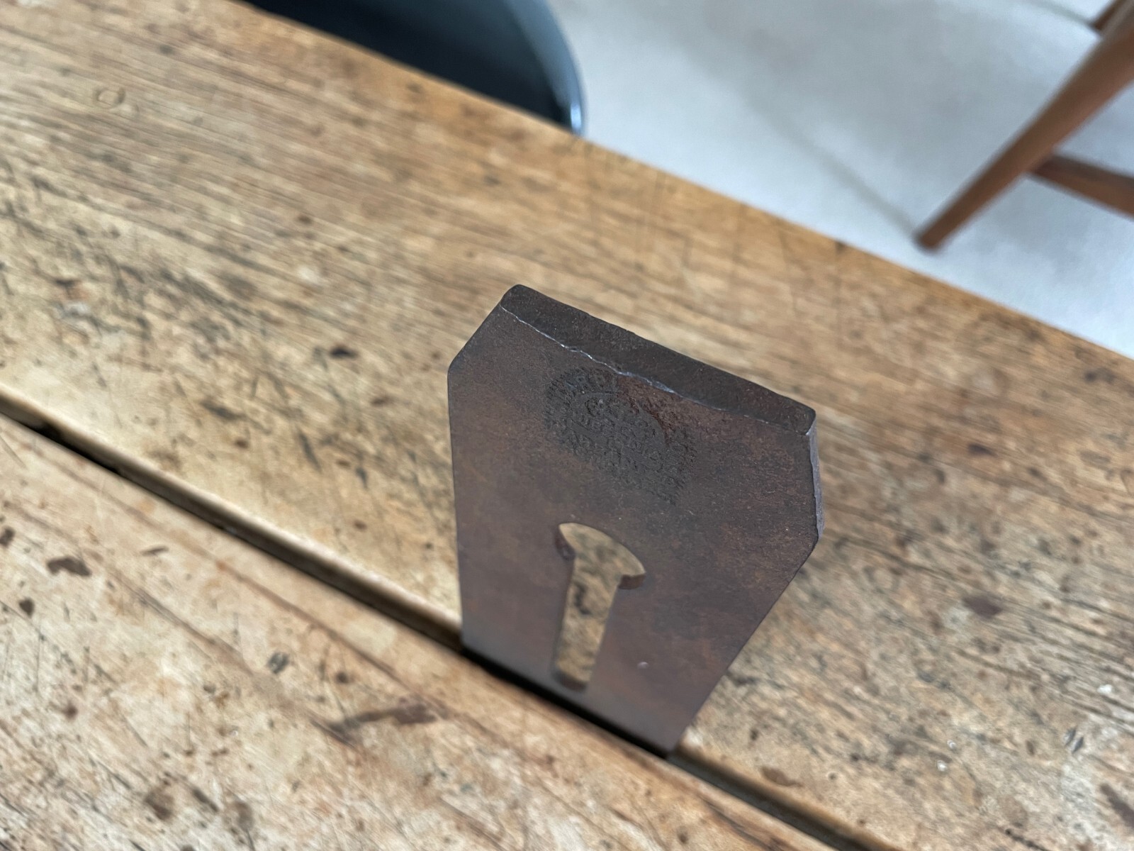 Antique Marples Hibernia Cast-Steel Wood-Plane Iron 2.5″ / 64mm circa 1890