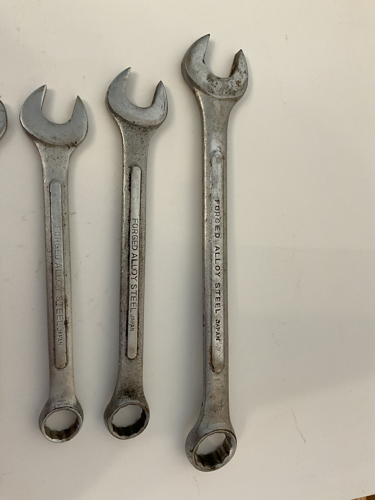 Vintage Hi Test 7 Piece Combination Wrench Set SAE