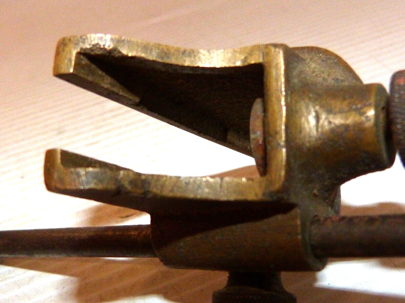 Vintage / Antique Large Unmarked Brass Trammel Points – Estate Find !
