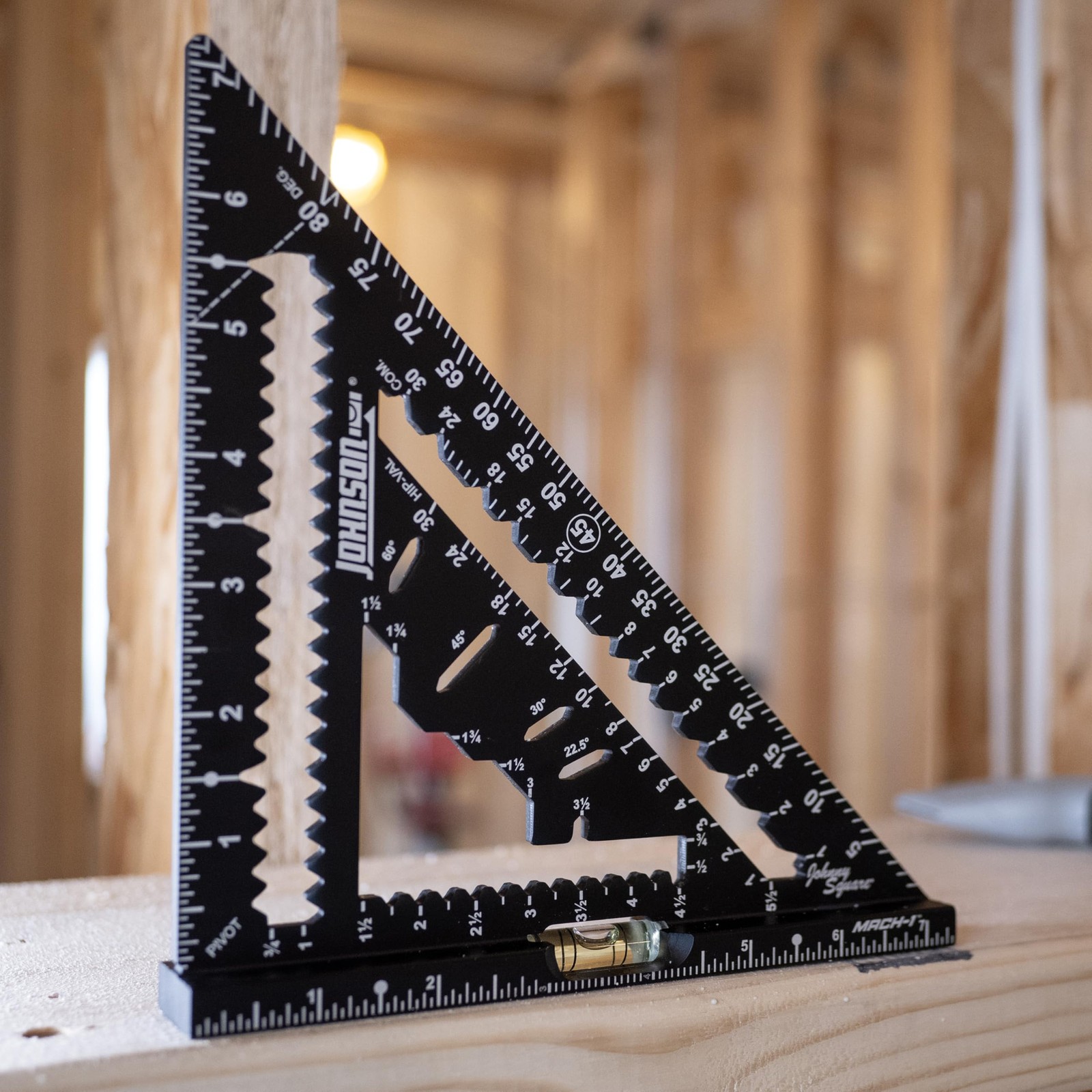 Johnson Level & Tool 1904-0700V 7-1/4″ Johnny Square® 7-1/4-inch, black