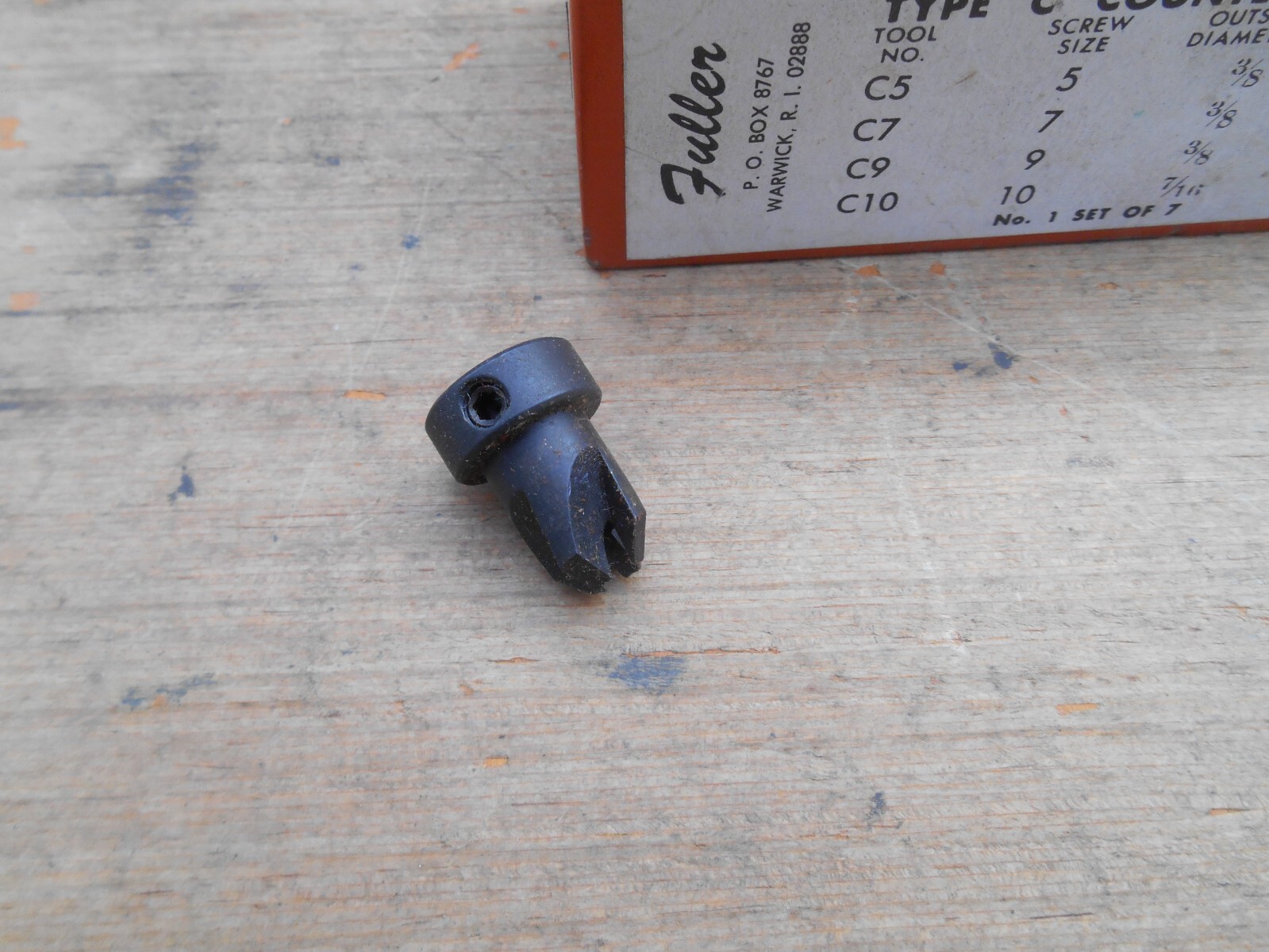 FULLER TYPE C COUNTERSINKS , 7 PCS. SET , USA , NOS