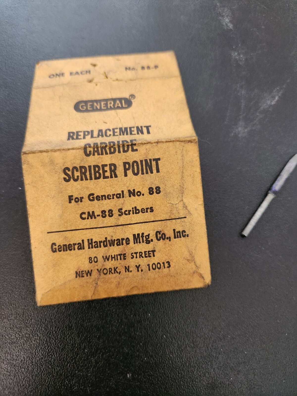 General Hardware Mfg. Co. No. 88 CM-88 Scribers Replaceament Point Scriber NOS
