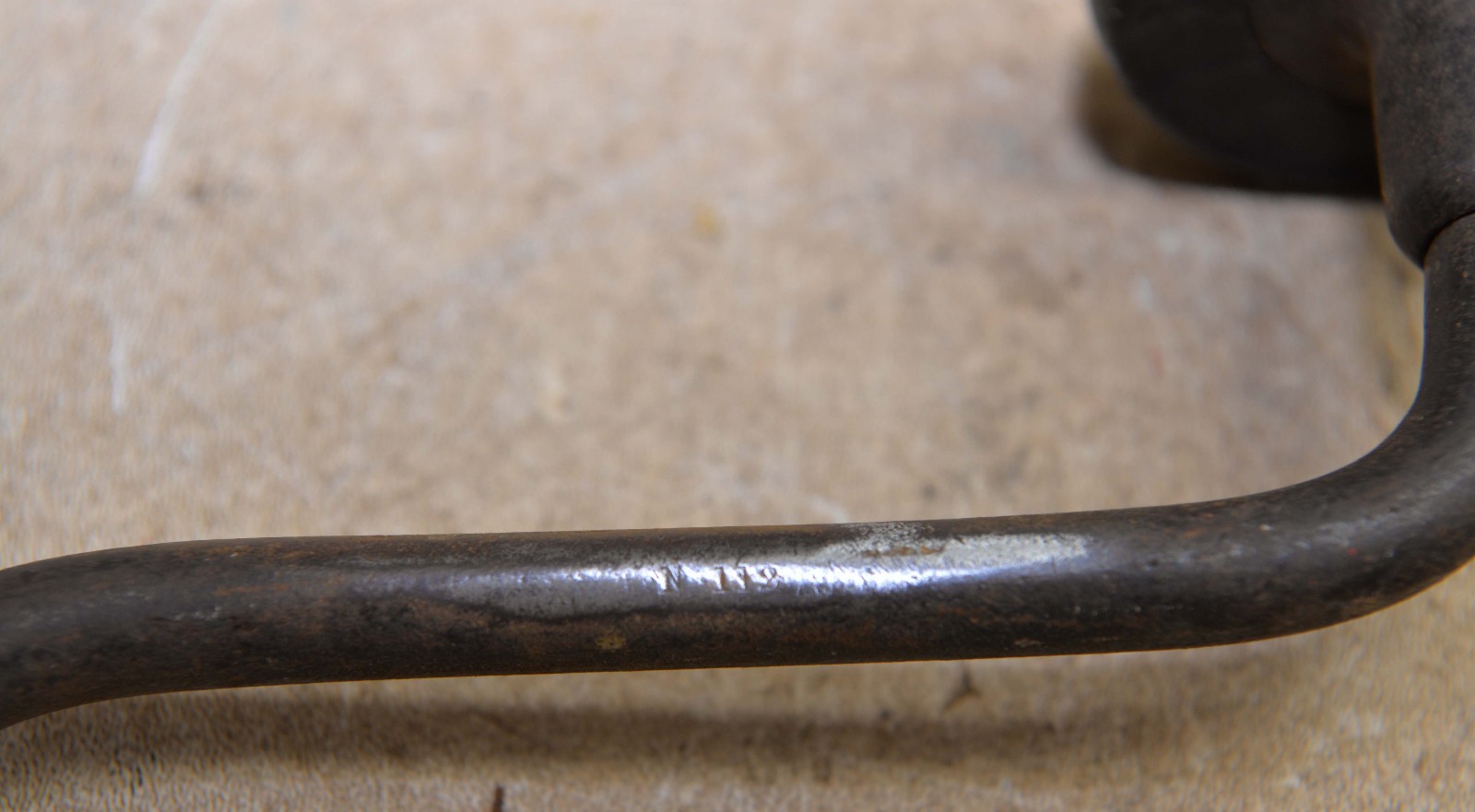 Antique No 110 Spofford Patent John Fray brace & 10 collectible drill bit lot F1