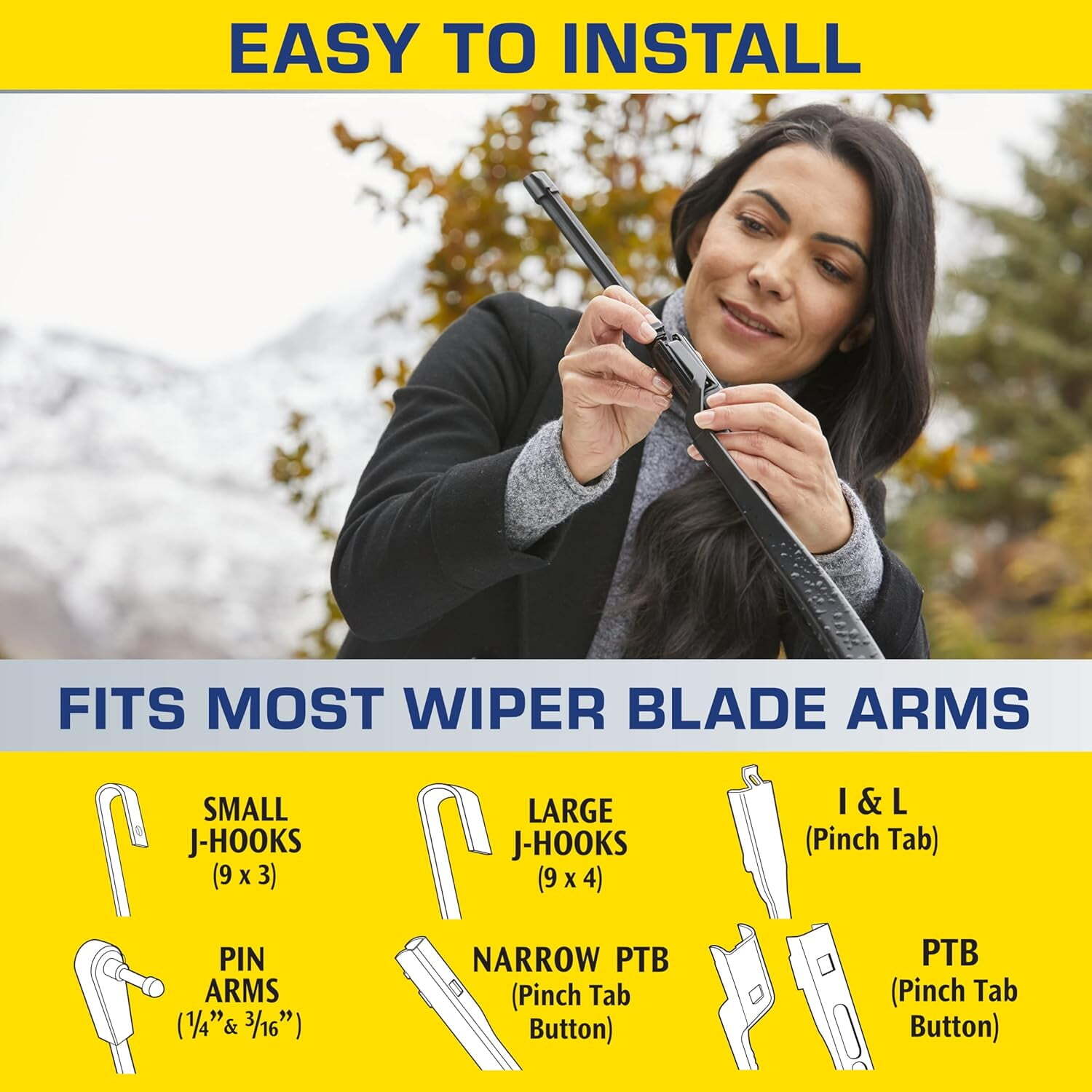 24″ Rain-X Latitude Water Repellency 2-IN-1 Windshield Wiper Blade,Free Shipping