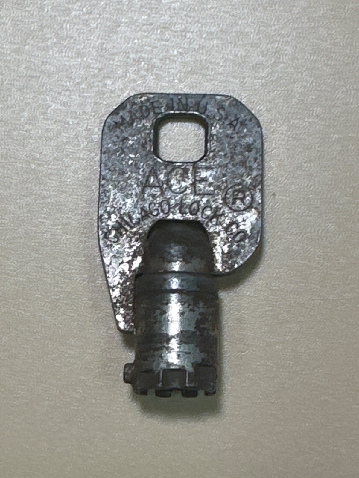 ACE Barrel Lock Key Pinball Soda Machine Chicago Lock Alarm Tubular WCM380