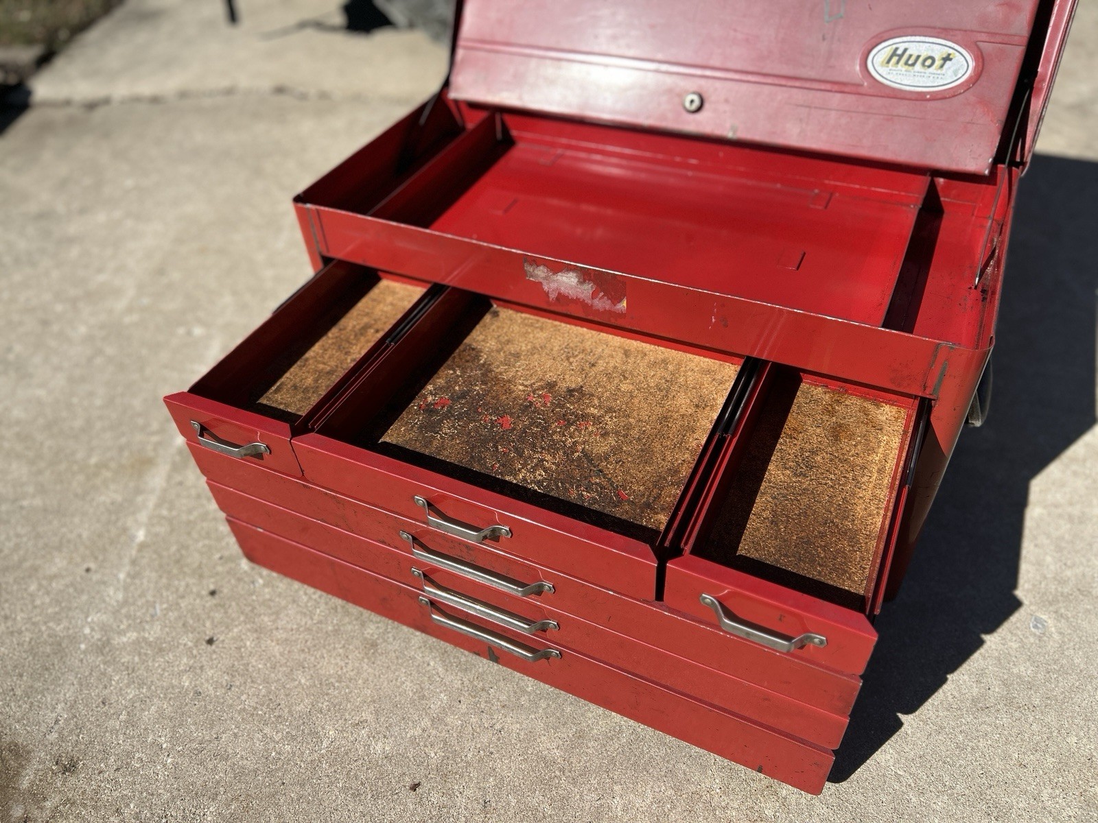 Huot Machinist Tool Box 26.5” Steel Multi Drawer w/ Removable Tray