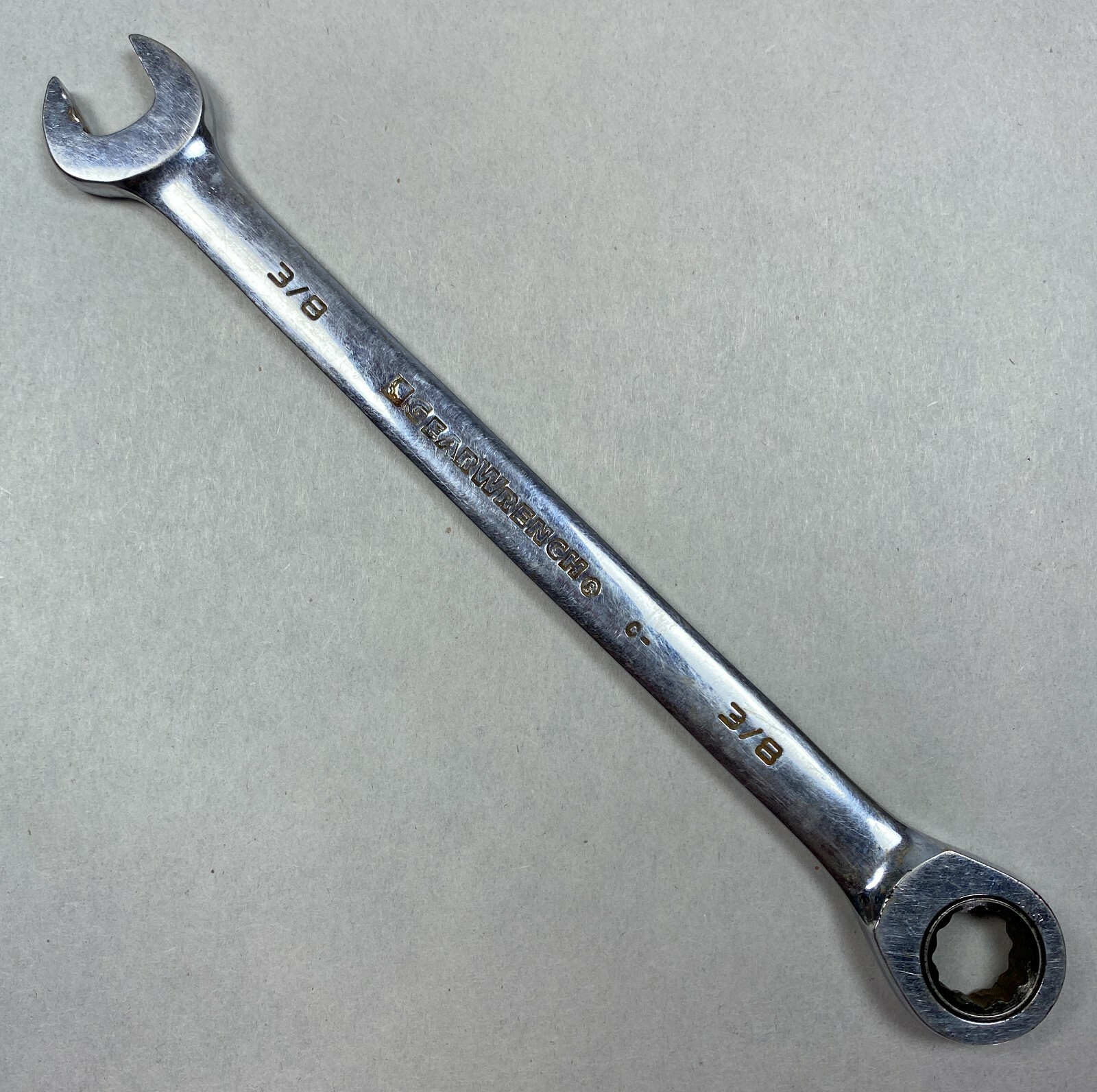 Gear Wrench Tools Ratcheting Combination Wrench 3/8″ In Good Working Order