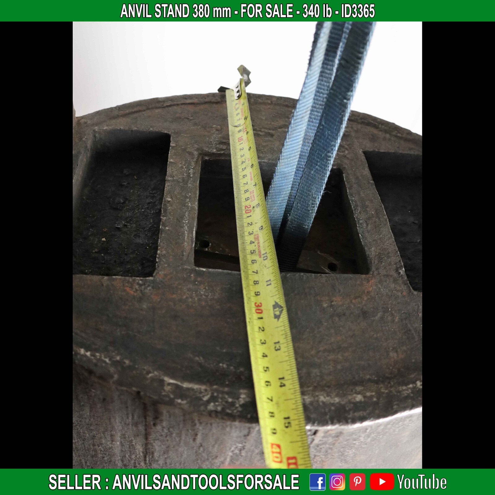 ANVIL STAND 380 mm – 340 lb – ID3365