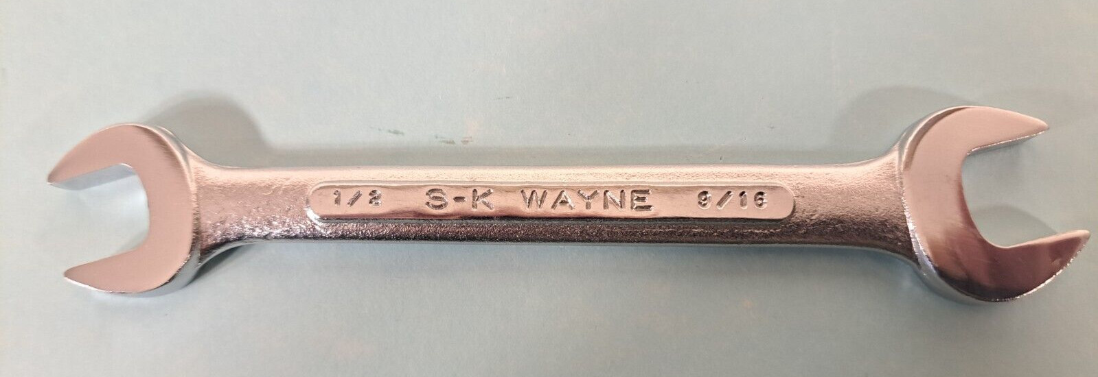Nice Vintage S-K Wayne O-1618 1/2″ x 9/16″ Open End Wrench – Made in USA
