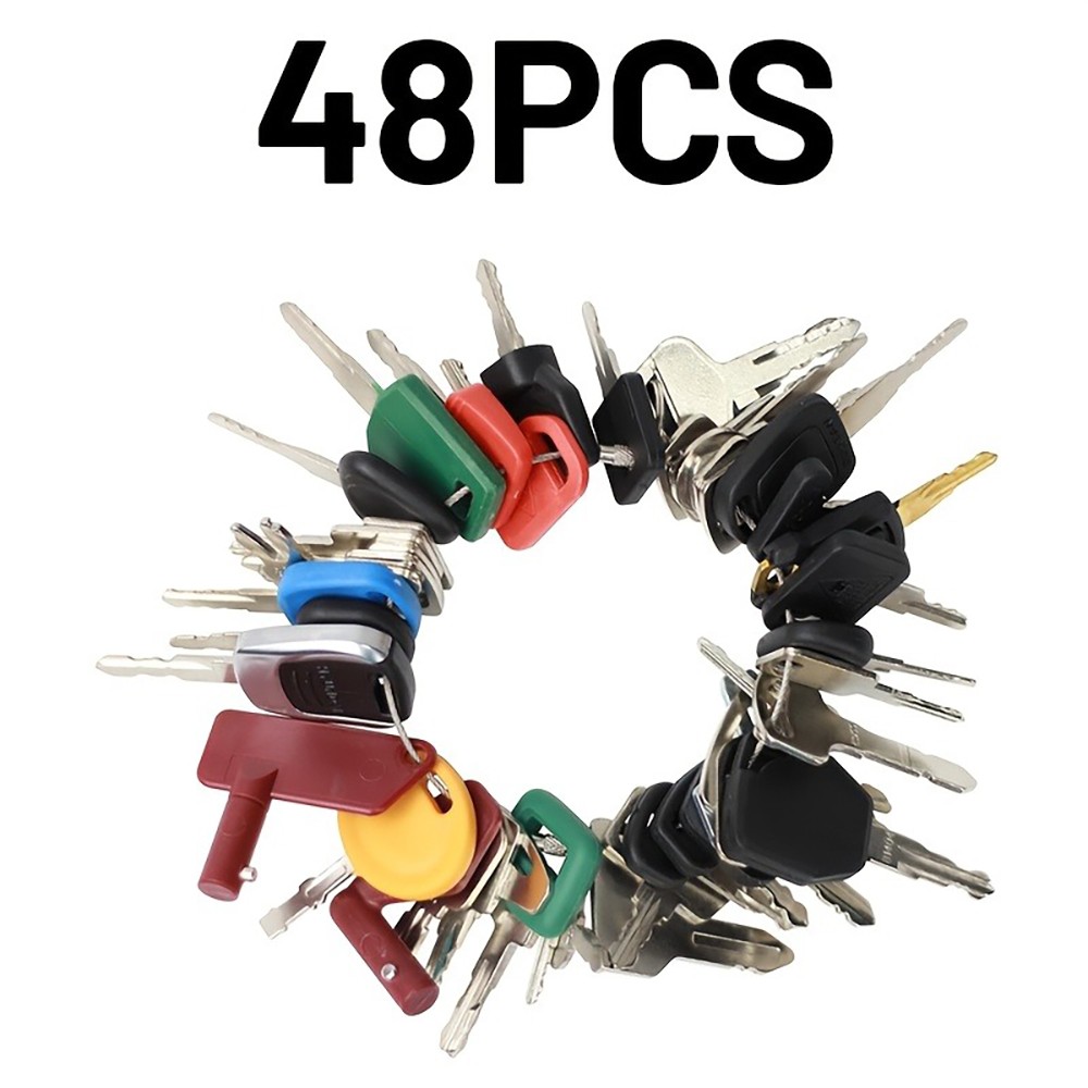 48-DIY Replacement Keys Set fits Multi-Model Key Parts, Master Replacement Parts