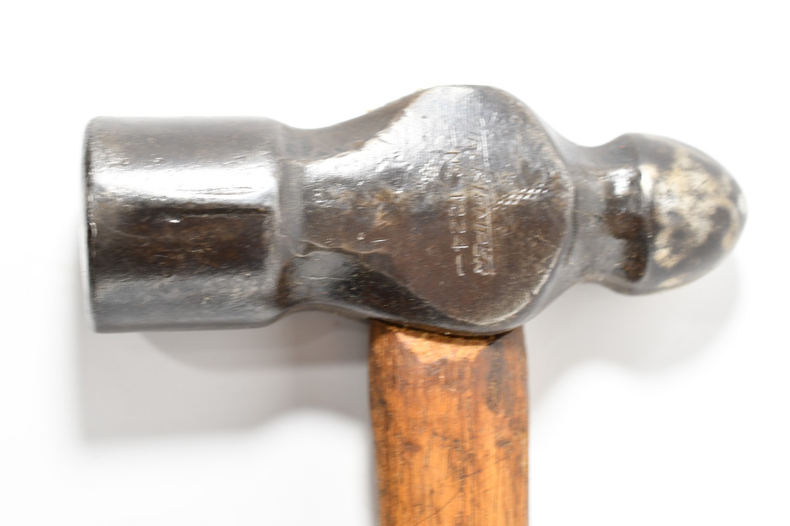 Vintage True Temper No. 1224 Ball Peen Hammer 24oz head 32oz total O243