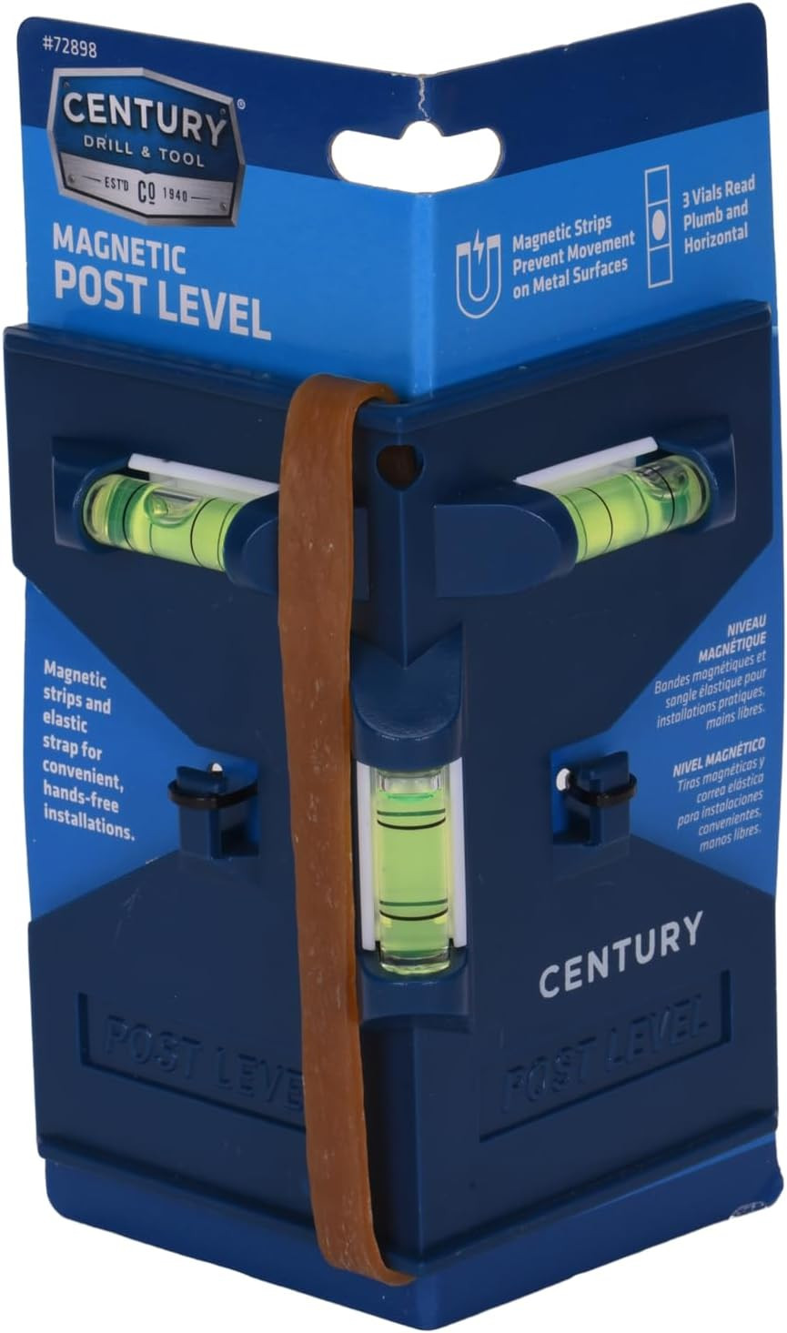 72898 Post Level | Cuts Metal & Plastic, Post Level Features a Magnetic Strips,