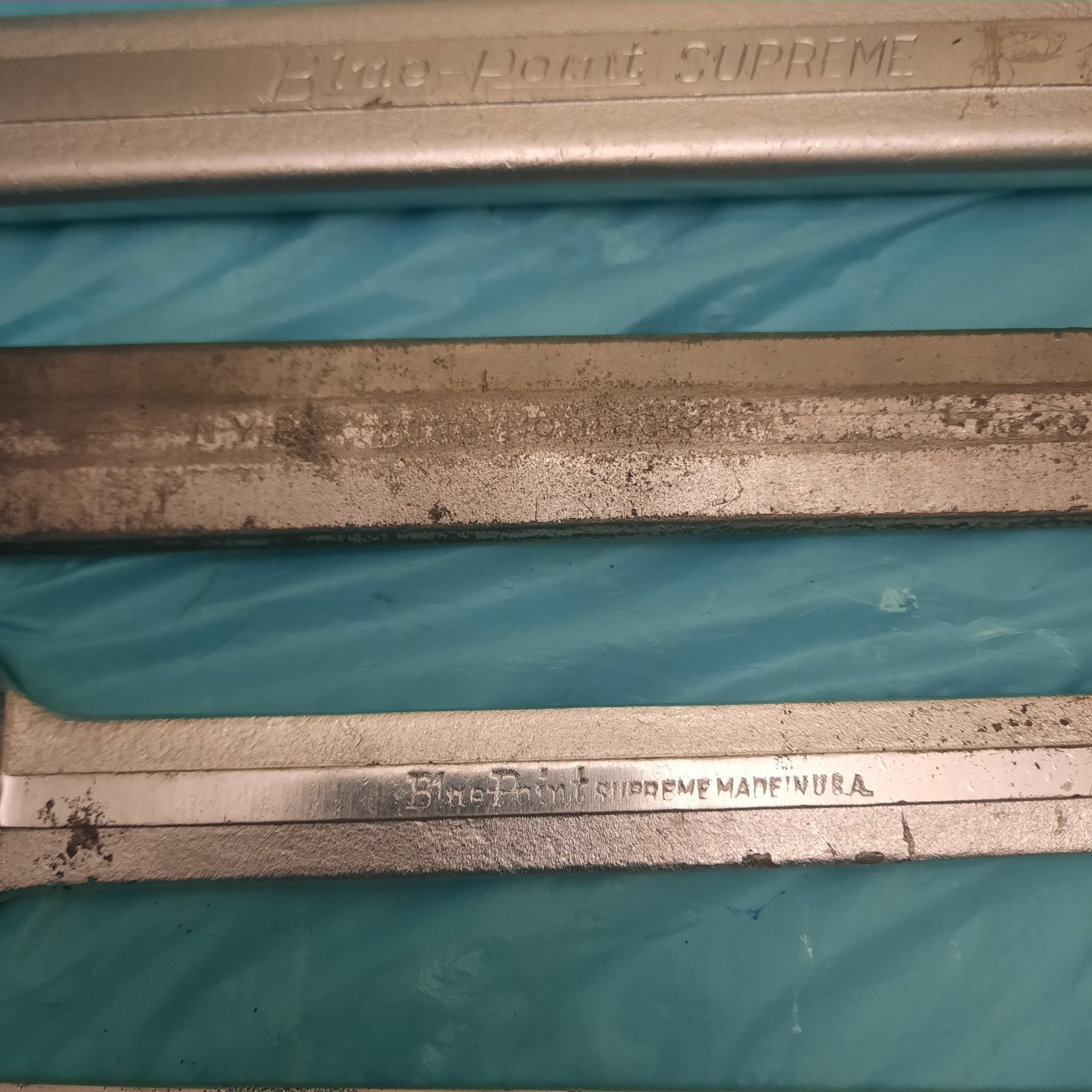 Vtg Blue Point 5Pc Wrenches USA 1-1/4×1-3/8 1×15/16 3/4×5/8 9/16×1/2. 5/8×3/4.