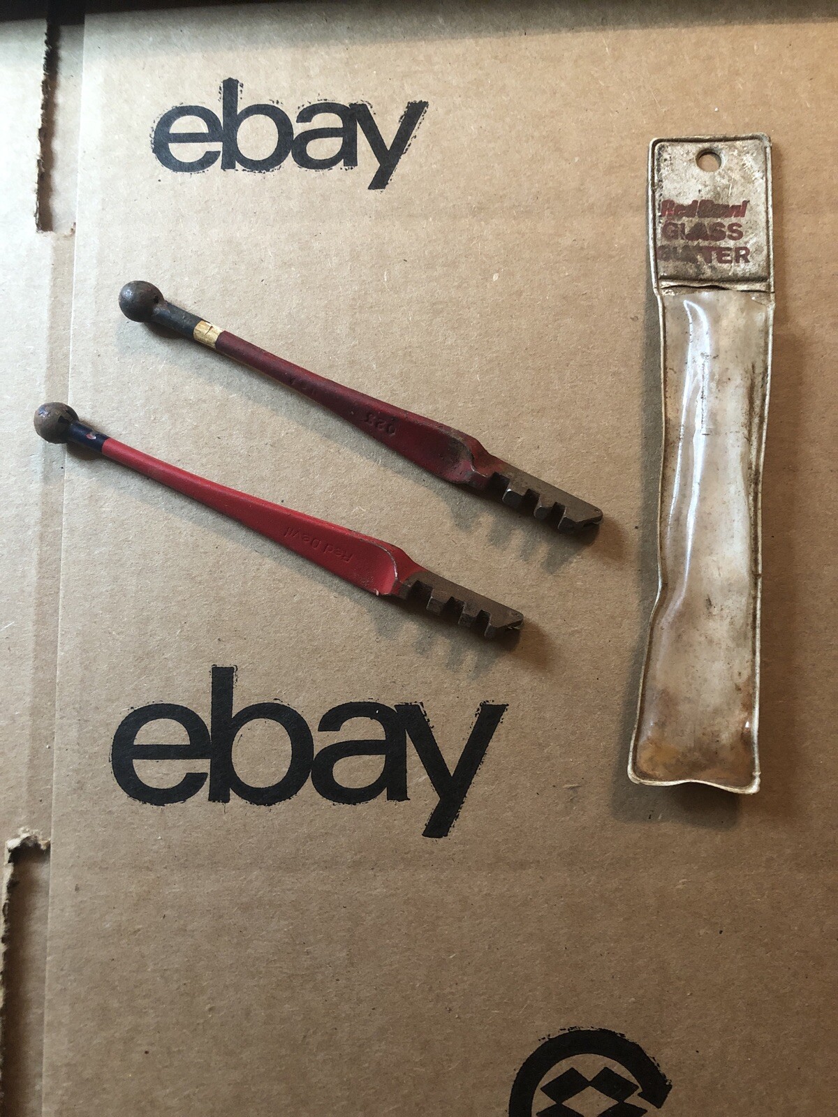 Lot Of 2 Vintage Red Devil #023 Glass Cutter Tool !