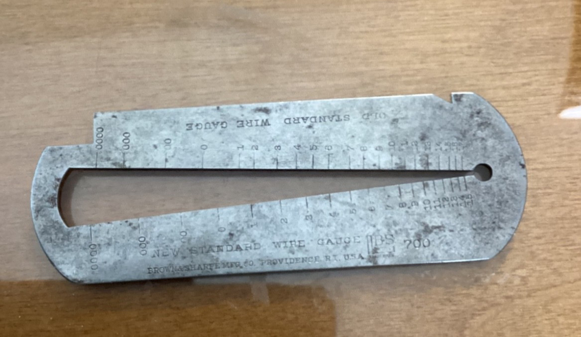 Vintage Brown & Sharpe No. 700 Standard Screw and Wire Gauge Tool USA