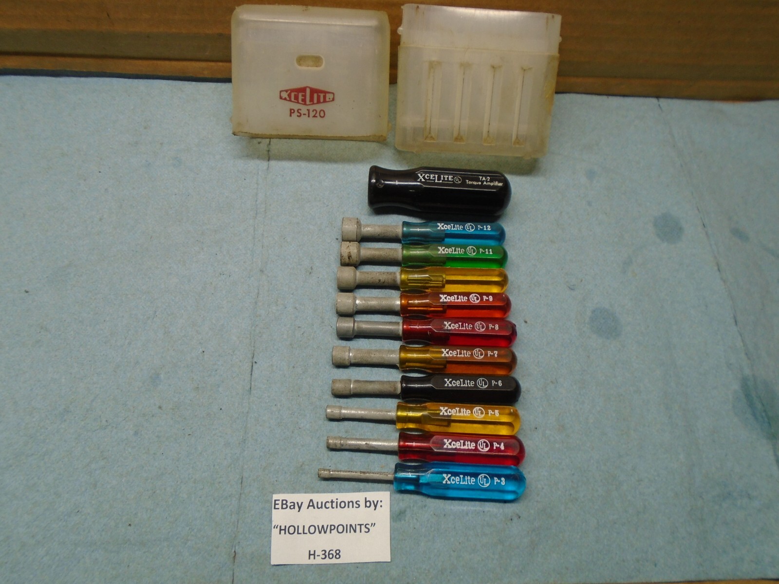 Xcelite PS-120 Mini Nutdriver Set w/ Torque Amplifier 11 PC. Set P3-P12 H368
