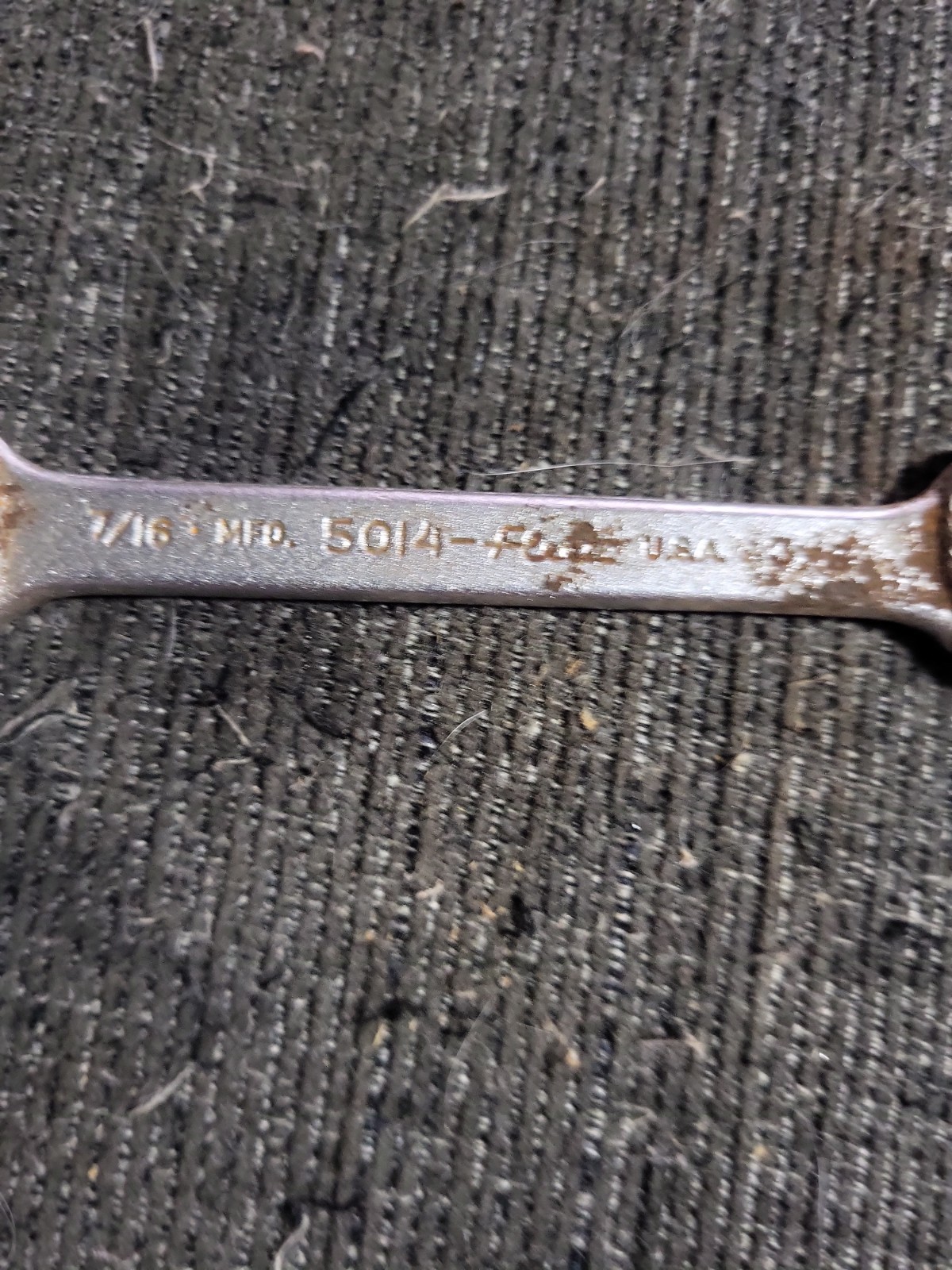 Fleet No 5014 3/8″ X 7/16″ 1940’S/1950’s MADE IN USA, Vintage Collectible Wrench