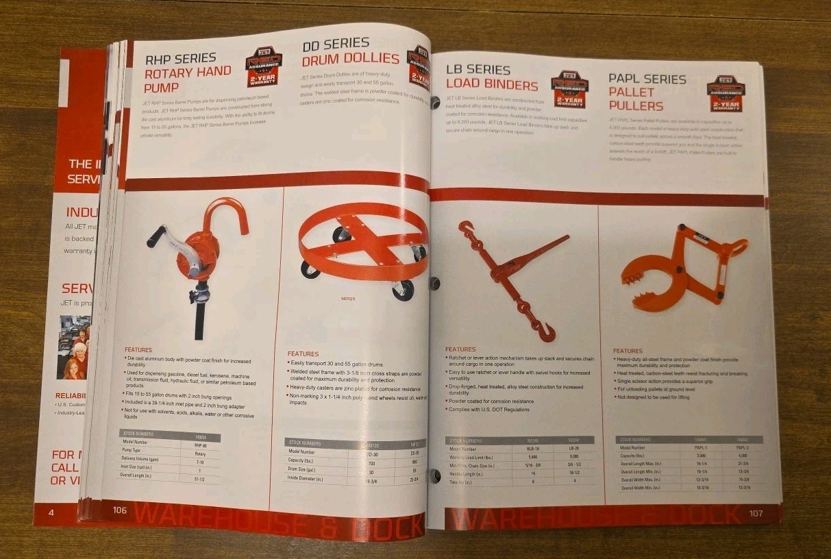 2013 Jet Industrial Full-Line Catalog Woodworking Machinery Tools & Accessories