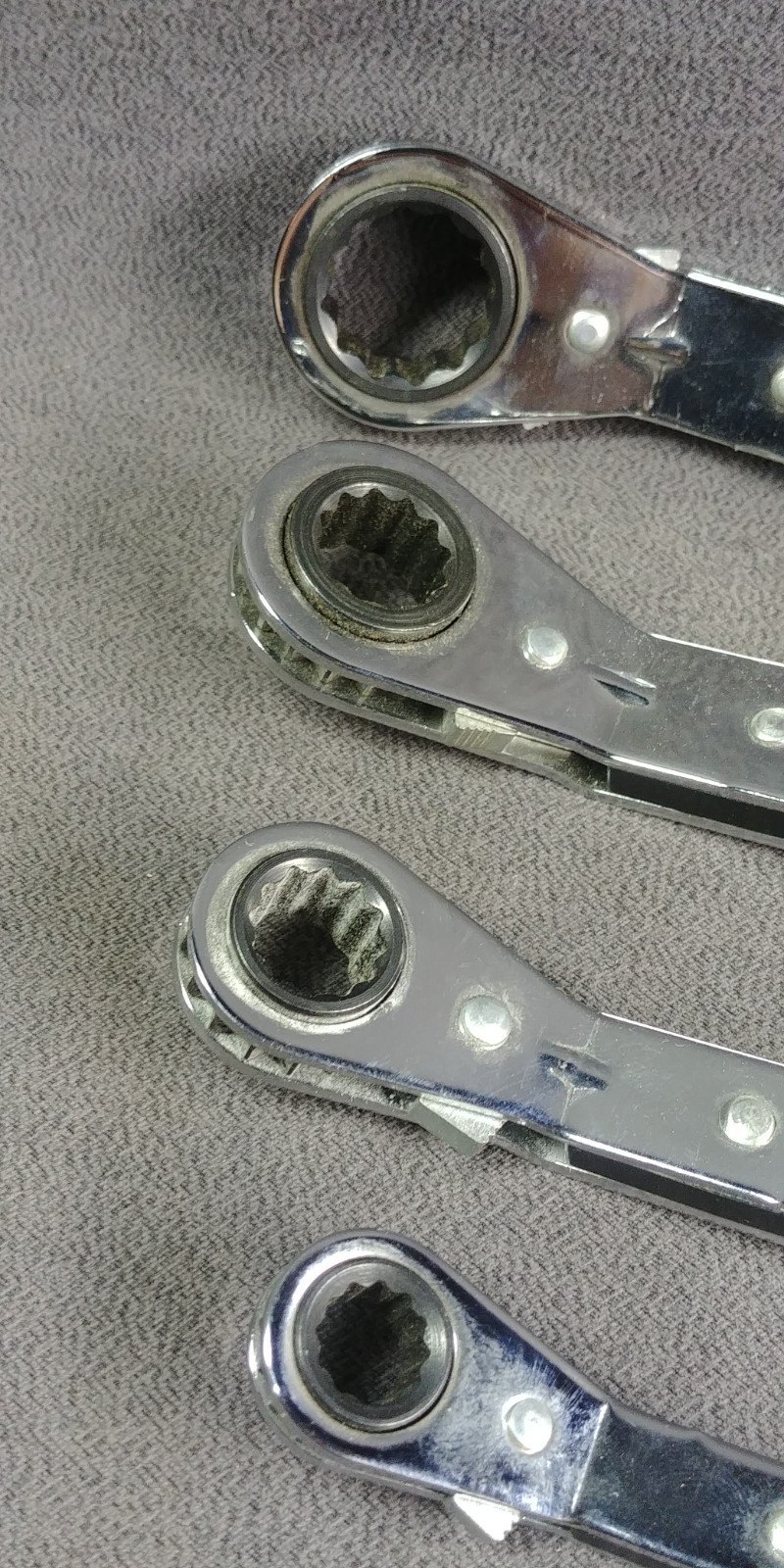4 Craftsman Double End Ratcheting Offset Box Wrench Set 43666 43367 43368 43369