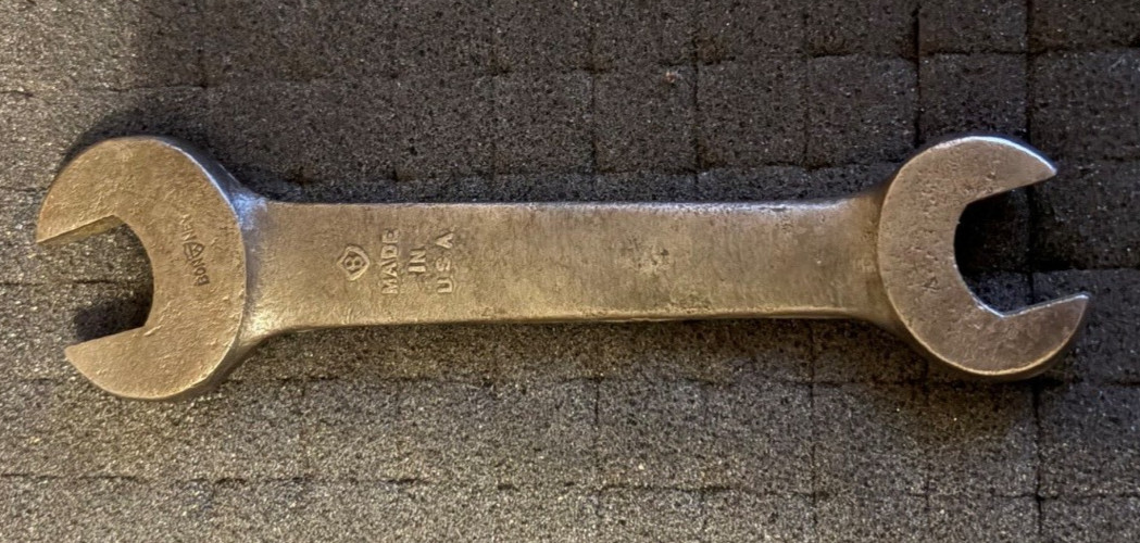 VTG Bonney Double Open-End Wrench 727 3/8″ U.S.S. Made in USA ca 1925