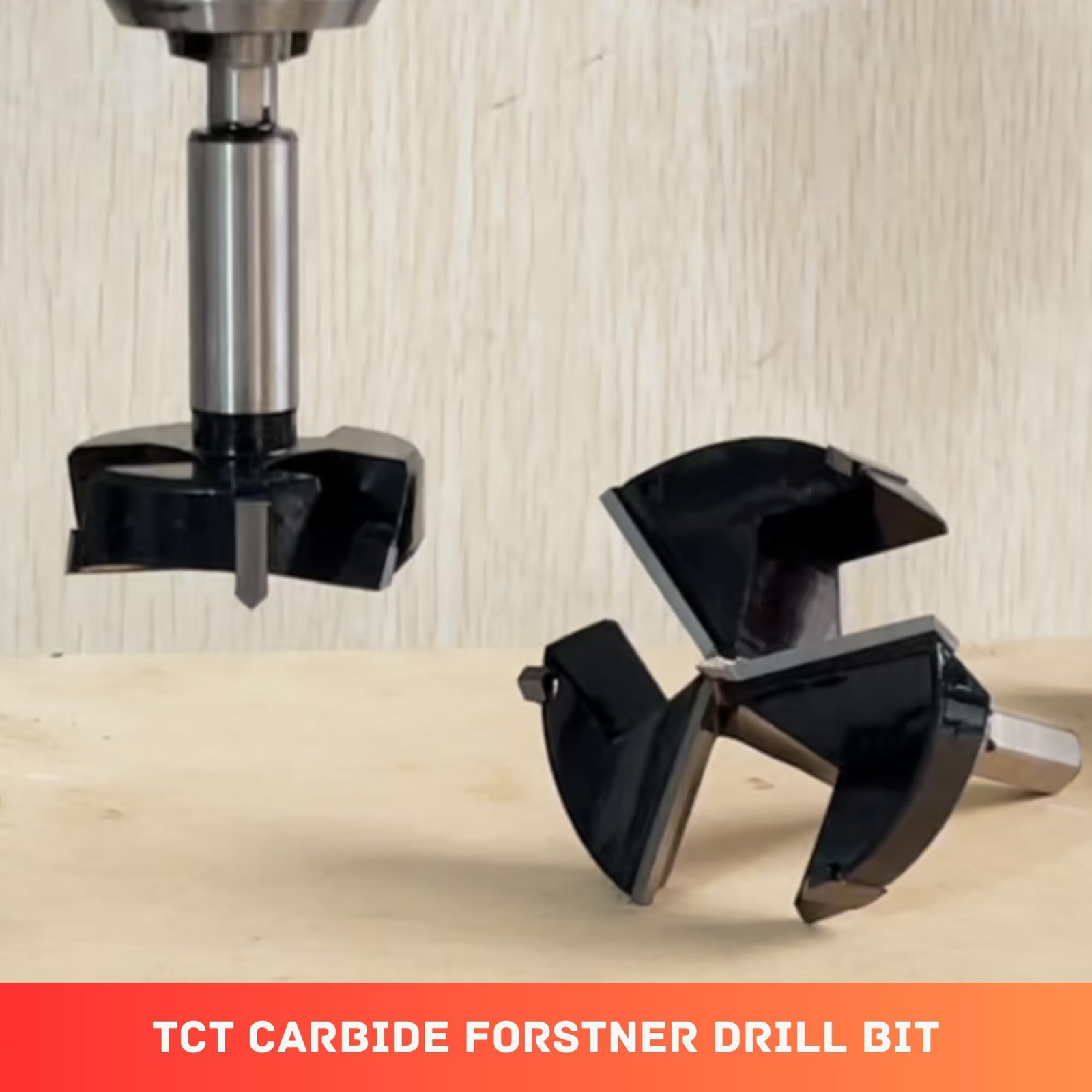 Forstner Drill Bit 1 Inch, Triple-Flute Carbide Tipped Forstner Bit for Hard …