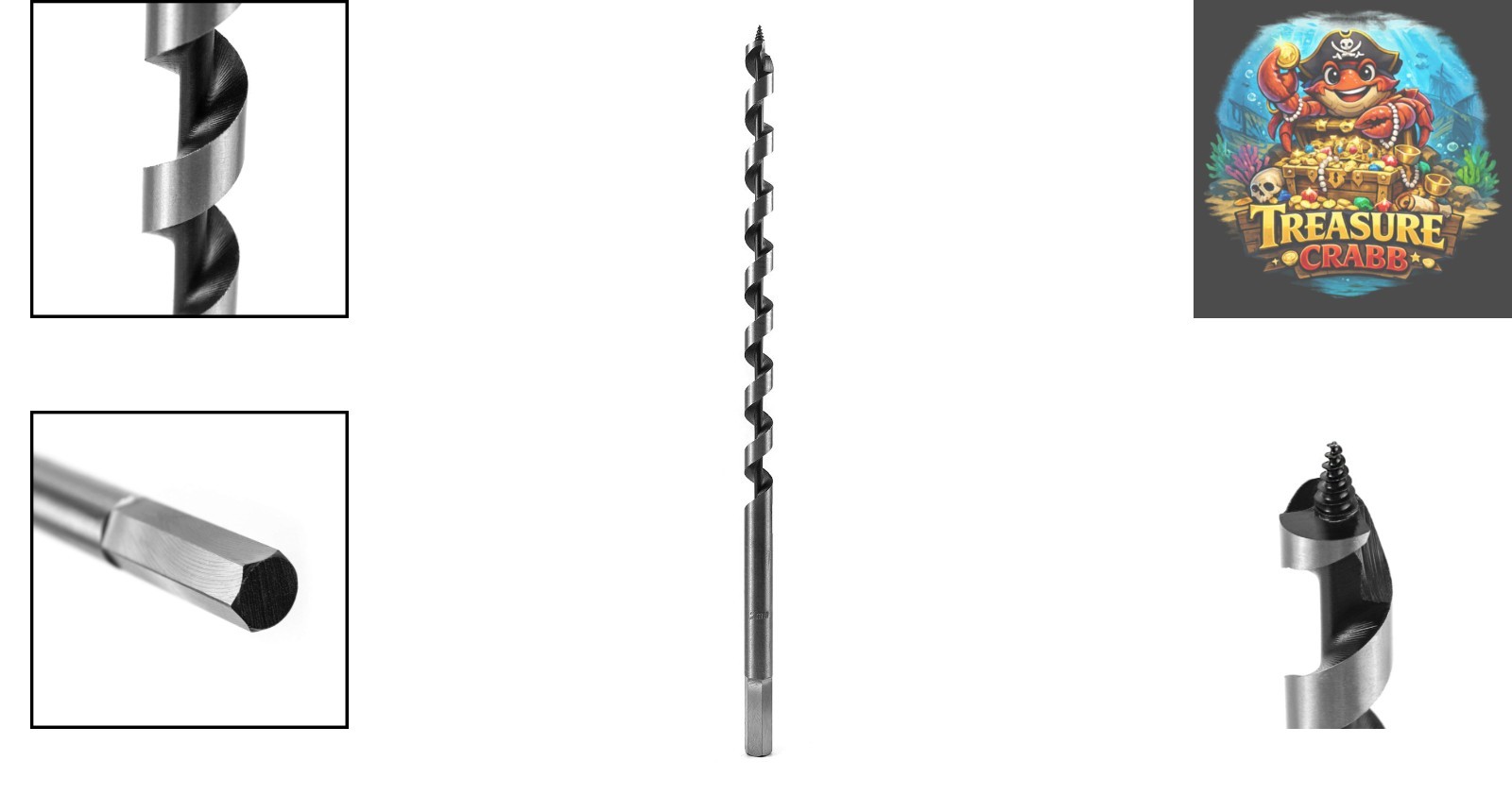 Faster Drill 5/8 Inch x 12 Inch Auger Bit for Precision Wood Drilling Projects