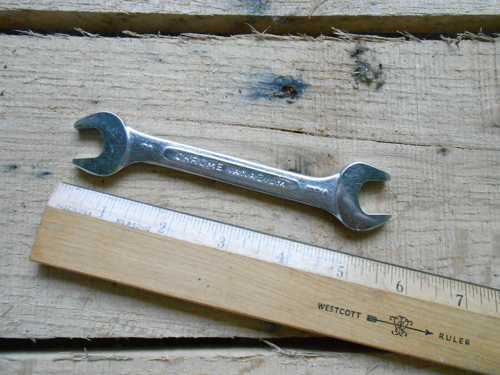 Vintage Olympia India 1/2″ & 9/16ths Dual Open End Wrench