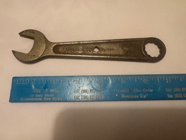 MADE USA Vintage AUTO – KIT #100 COMBO 12 POINT 3/4″ BOX + 7/8″ OPEN END WRENCH