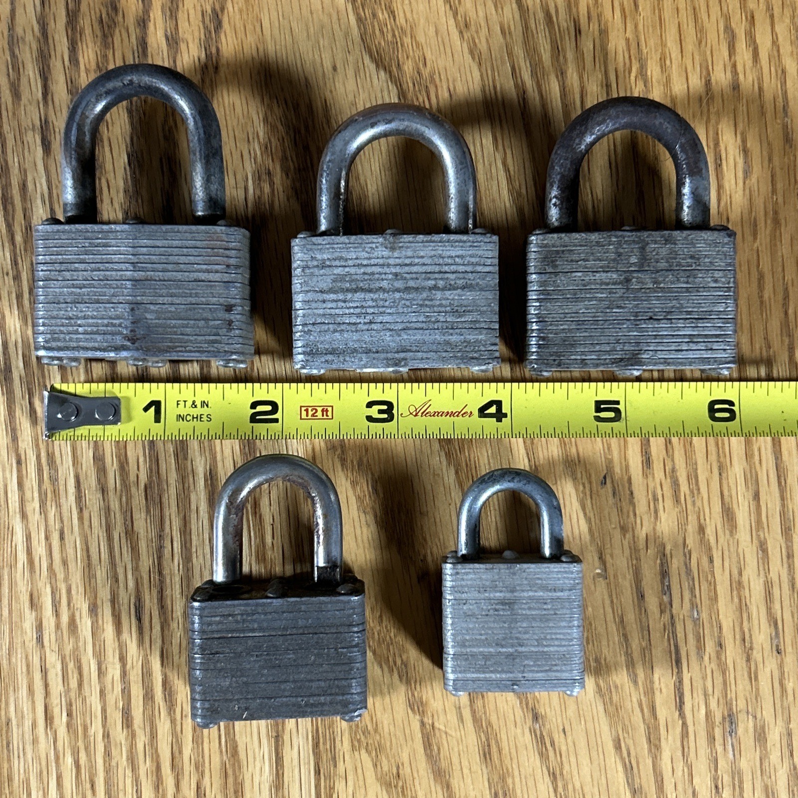 Vintage Master Lock Lot No Keys Milwaukee Wisonsin USA 197 199 311 345 028