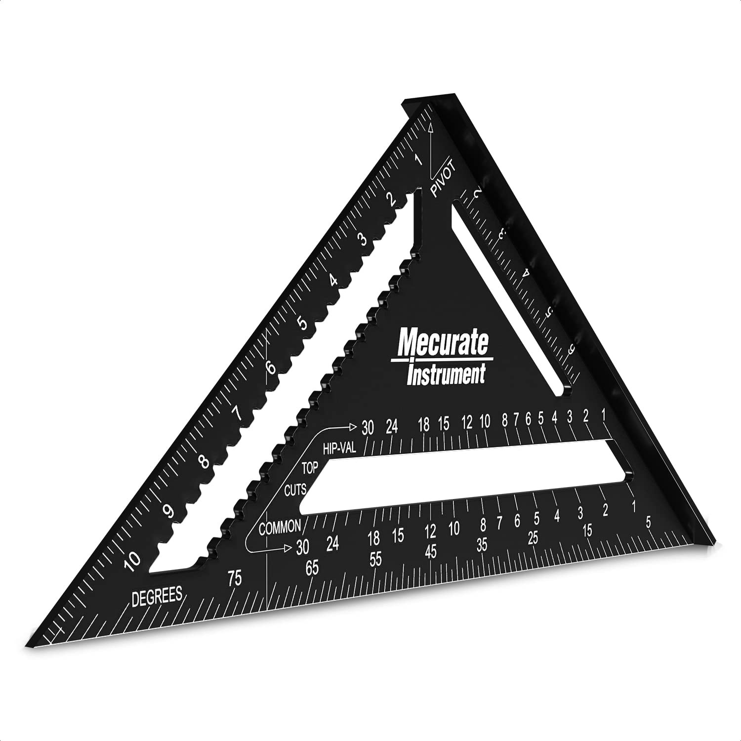 Mecurate Rafter Square, 12 inch Triangle Carpenter 12″ Square