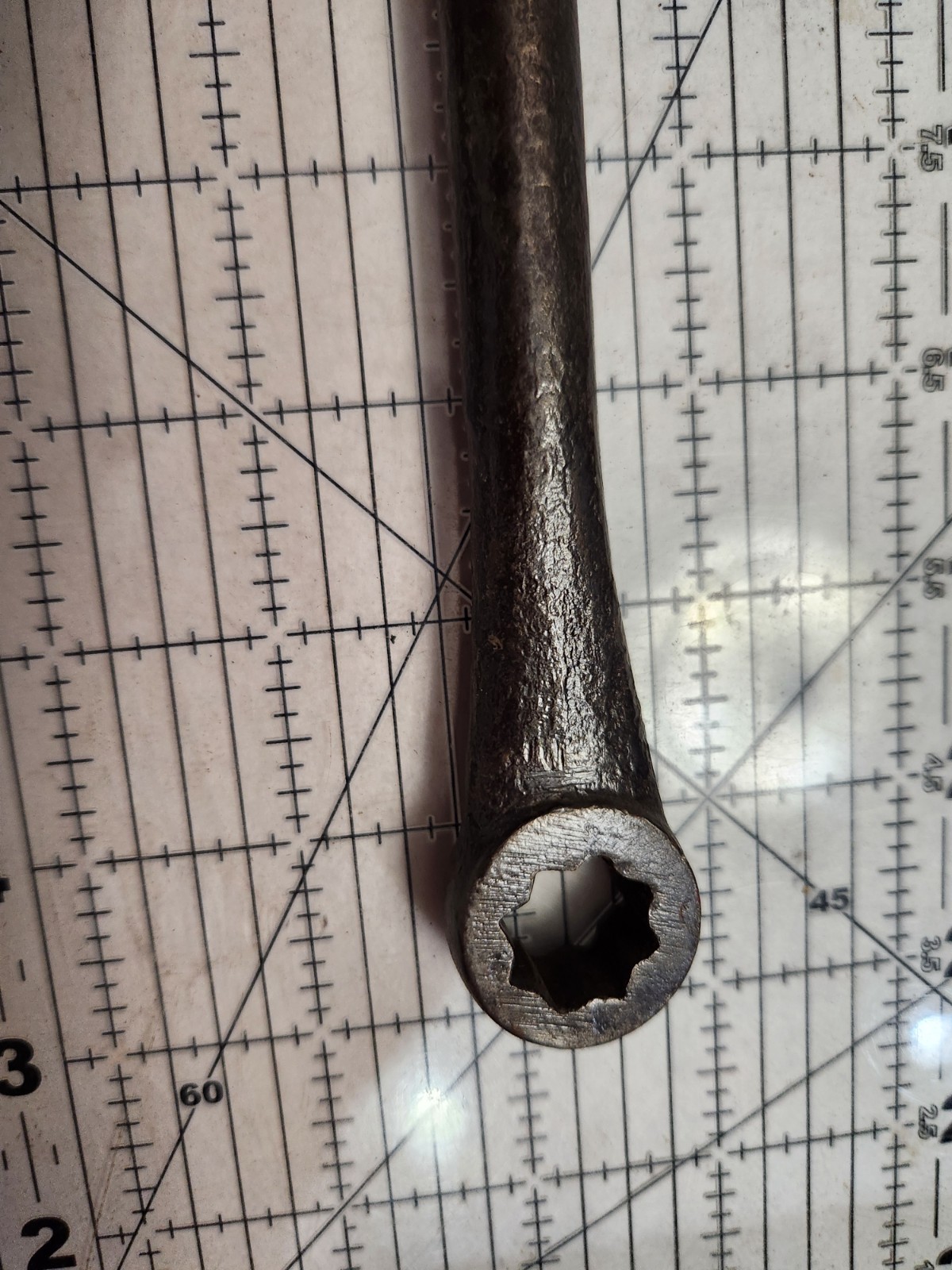 Vintage Ford Brake Wrench Box End 8 Point 7/16″ 1/2″ Round Beam Possible USA