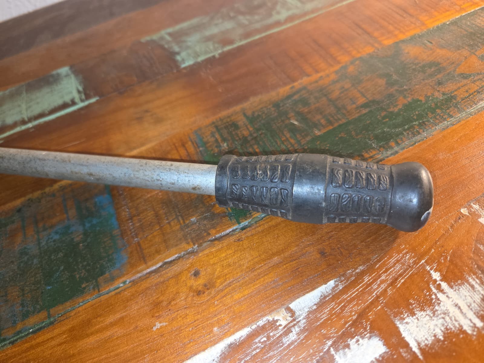 Vintage Ken-Tool T-70 Tire Spoon Iron Lever Pry Bar 18″ Akron OH Made In USA