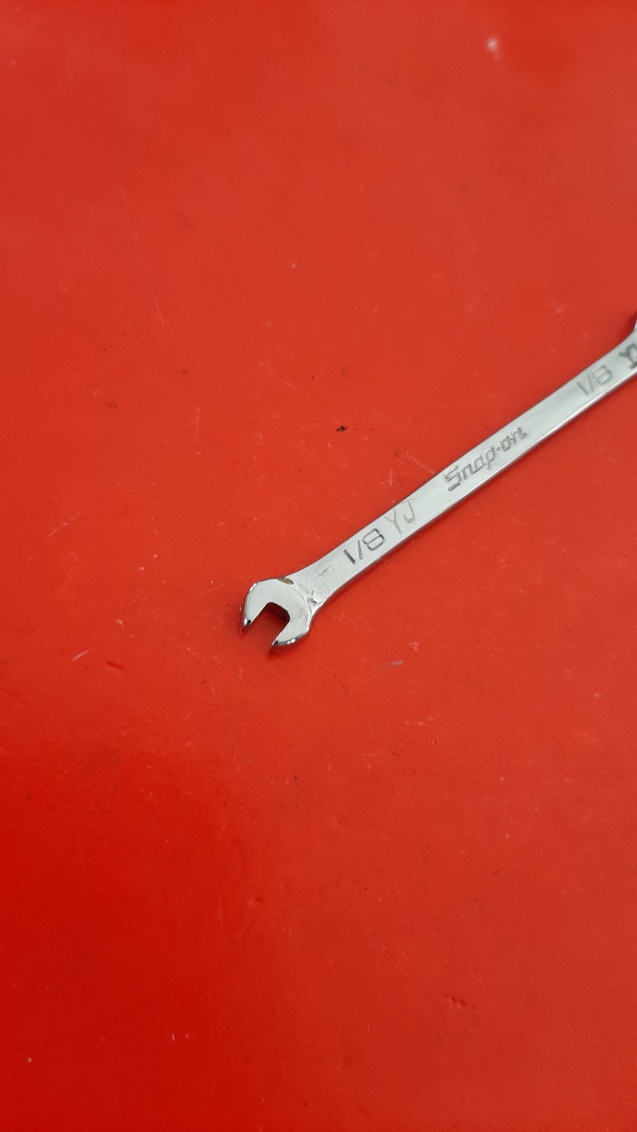 Snap-on Tools DS88A 1/8″ X 1/8″ Open End Offset Ignition Wrench ENGRAVED 204