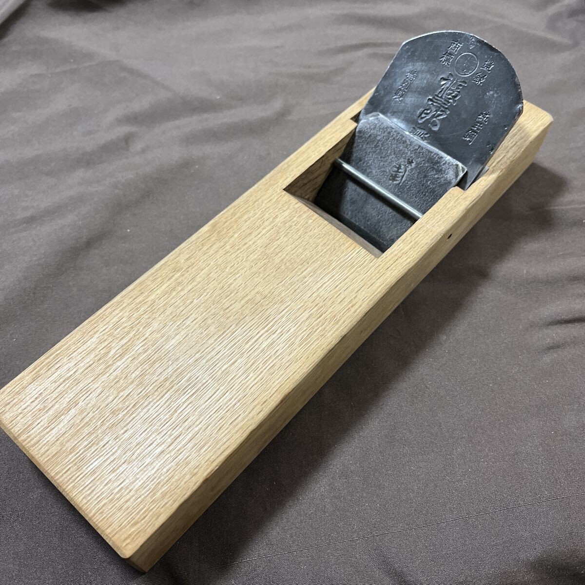 Japanese Kanna Plane Fukusaburo 65mm Laminated Steel Sunroku Carpenter Tool