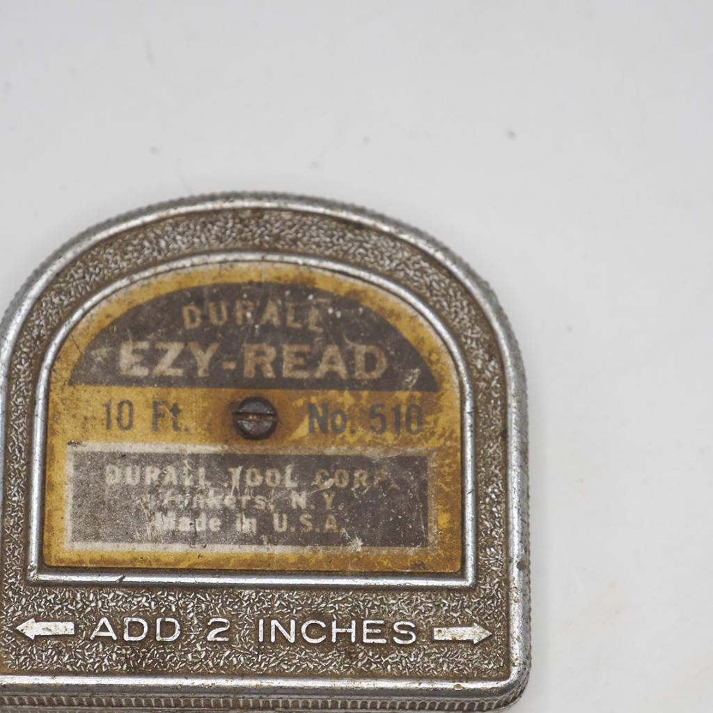 Durall Ezy-Read 10′ Tape Measure #510 Feet Made In USA Yonkers NY