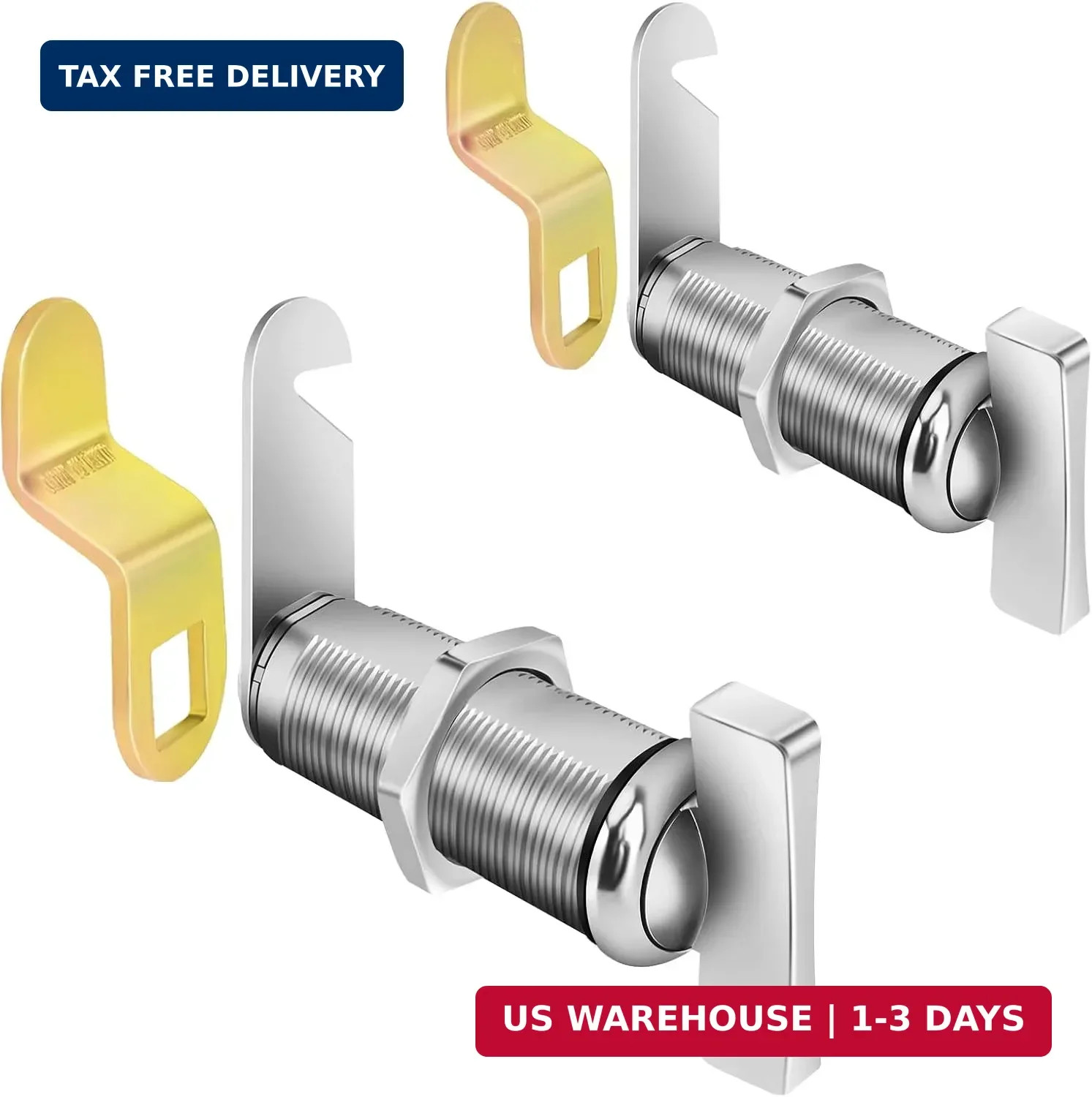 Sartartue Thumb Cam Locks – 2 Inch, Extra Long RV Storage Locks – Keyless Non-Lo