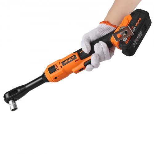 Cordless Ratchet Wrench, 3/8 inch Drive, 230 RPM, up to 66 ft-lbs of Torque, Bat