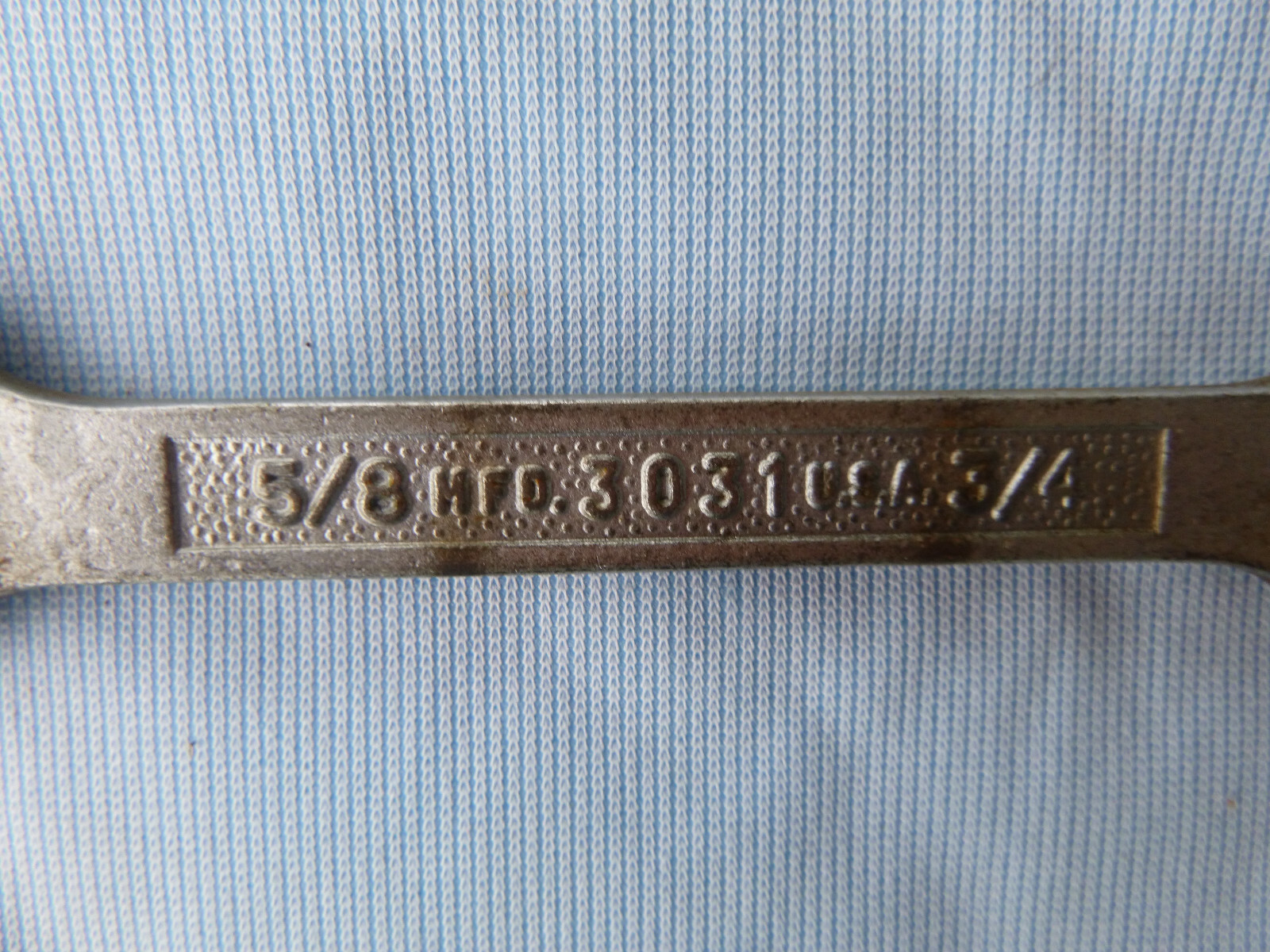 Vintage Plomb 3031 open end pebble finish wrench 5/8 3/4 7 inches long