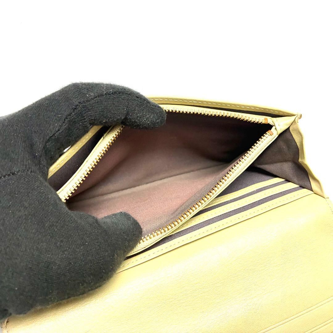 Vivienne Westwood Long Wallet Heart Logo Gold Used W19.5cm H10cm Authentic