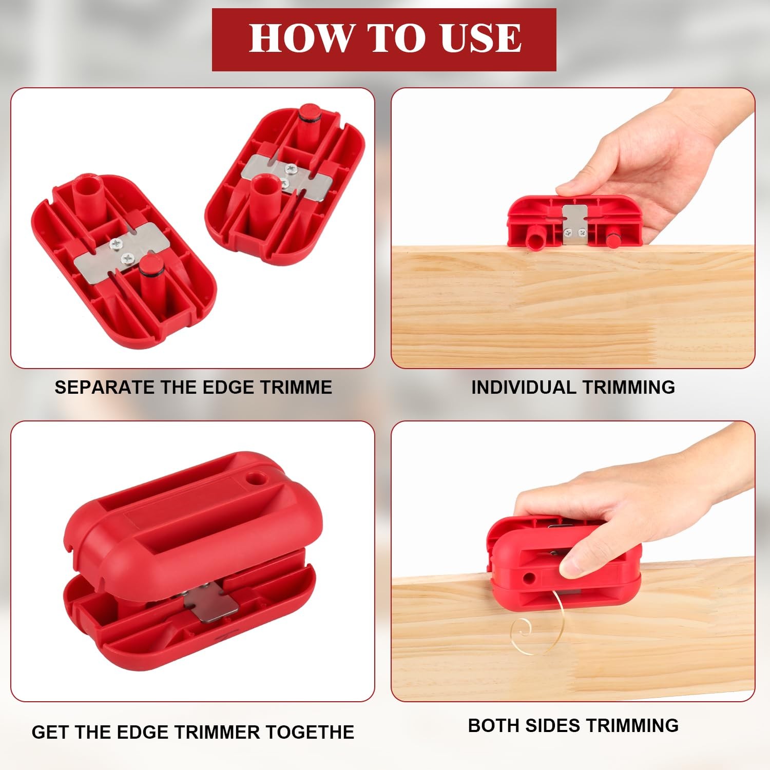 Edge Band Trimmer With Tungsten Carbide Blades,Edge Banding Trimmer Quad Trimmer