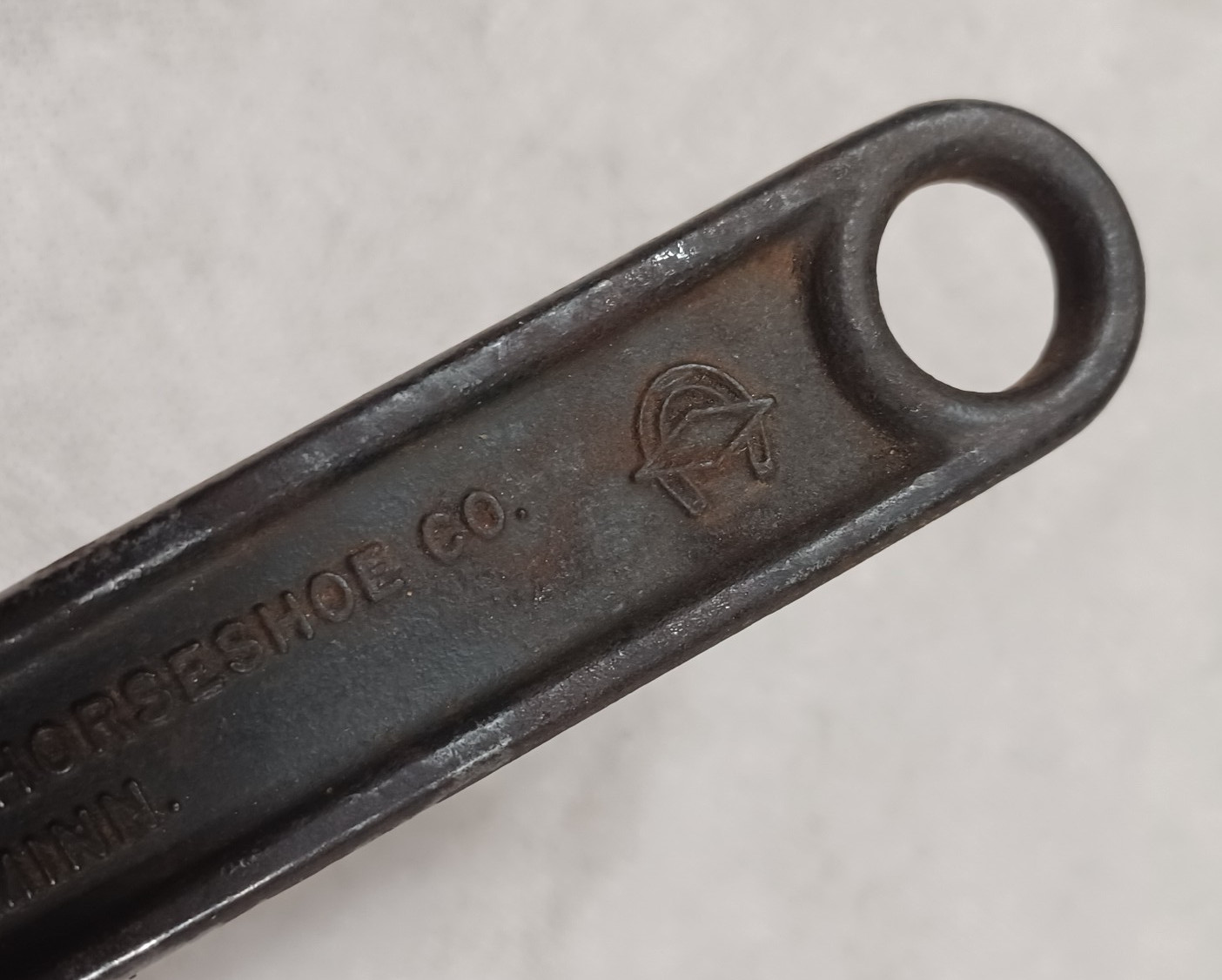 Vintage Diamond Tool & Horseshoe Co. 10″ Adjustable Wrench ~ Duluth Minn. USA