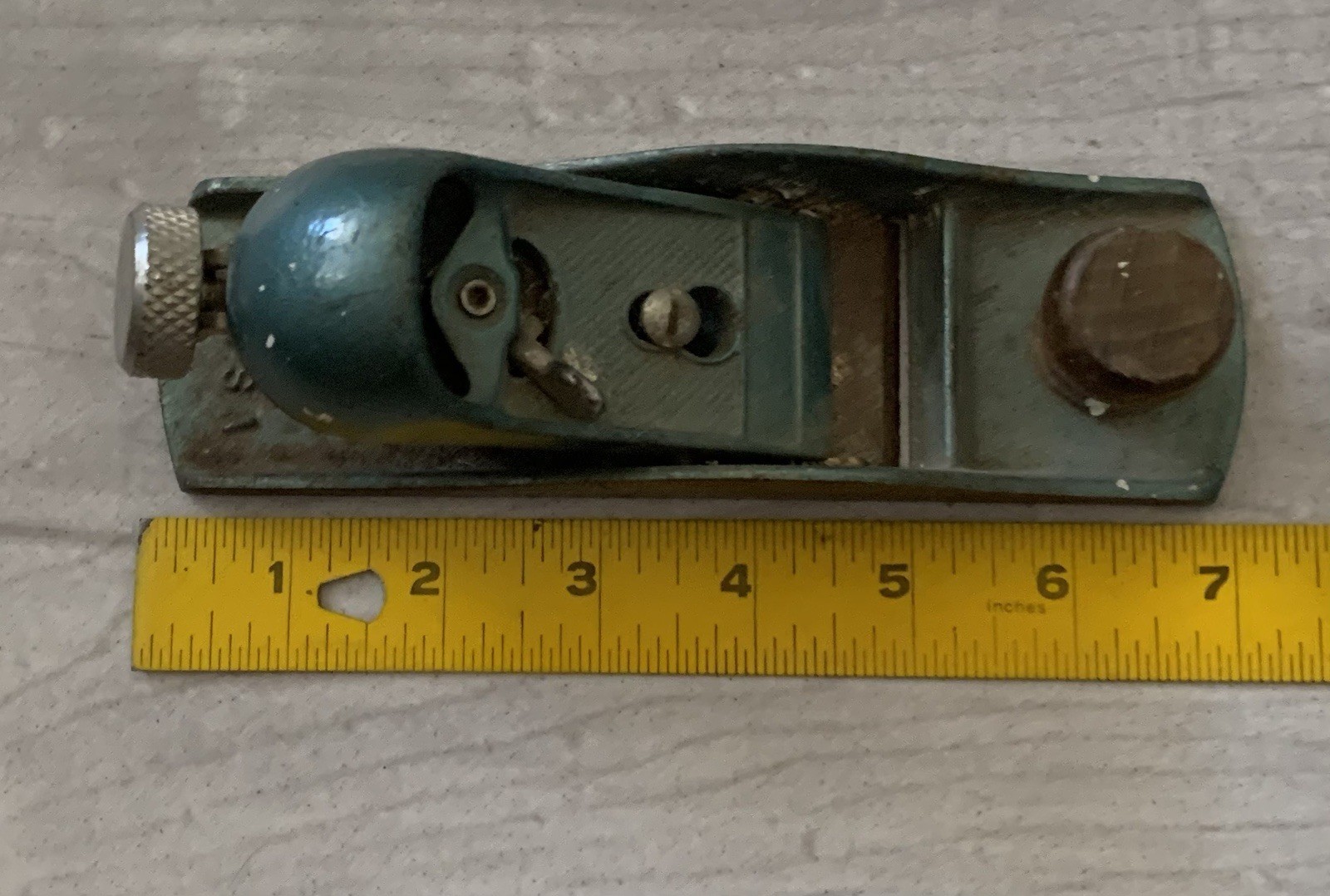 Vintage small metal WOOD PLANE estate Find Made In USA