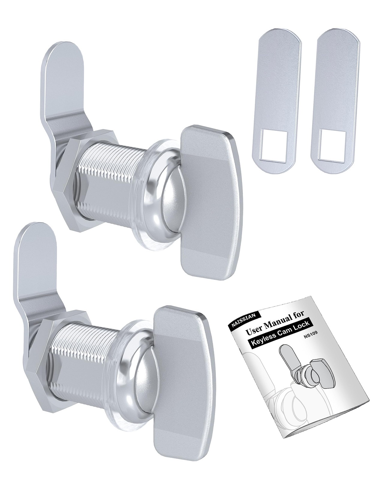 RV Thumb Cam Lock 1-1/2 Inch Keyless Twist for Boat RV Storage Compartment