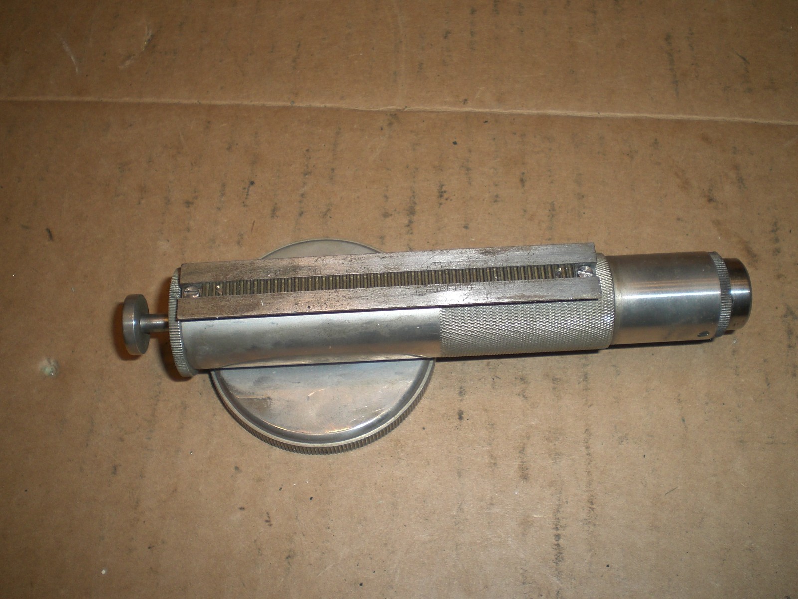 Dial indicator assembly for Vintage Antique Shore Instruments MFG Scleroscope