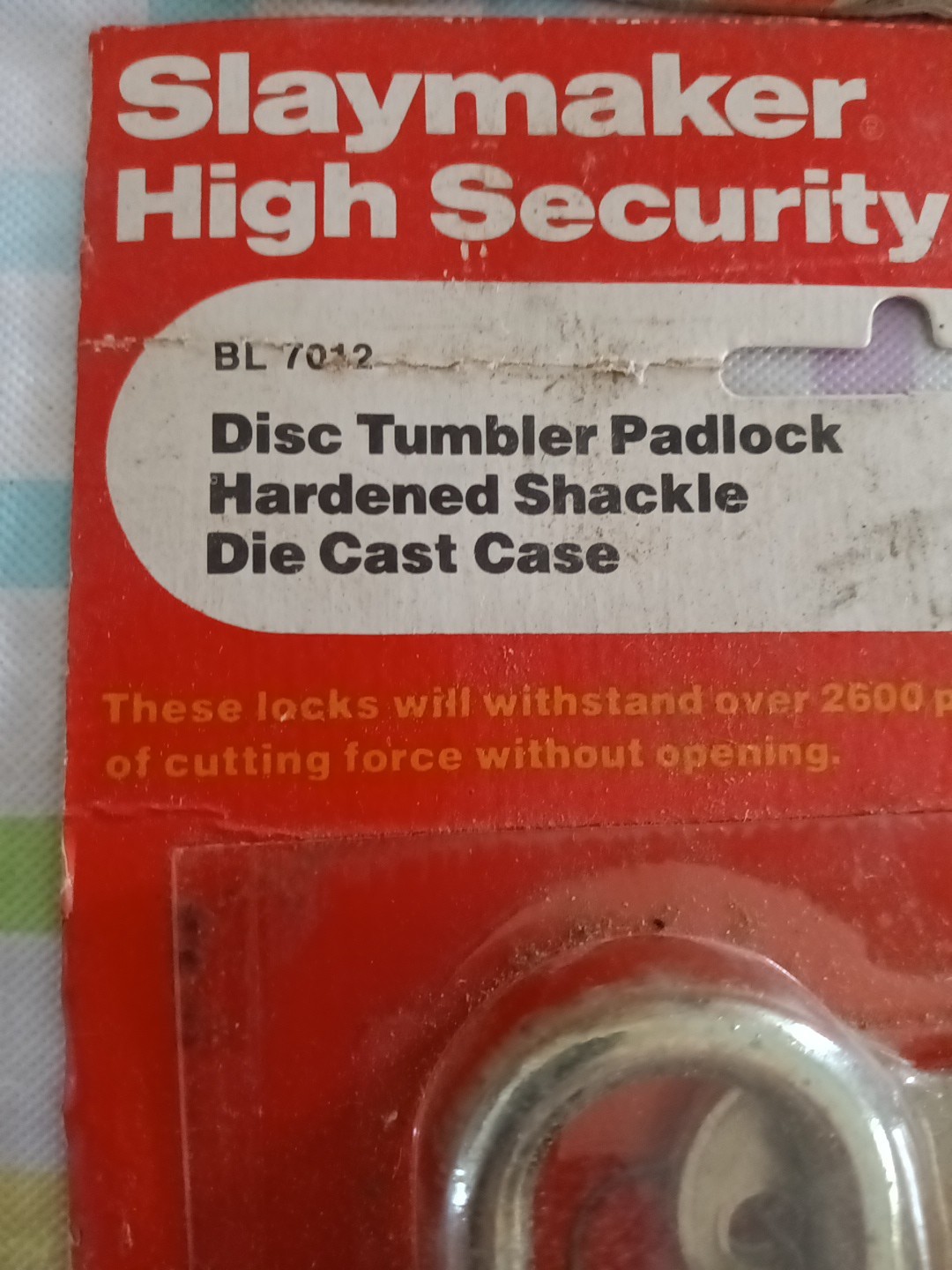 Vintage SLAYMAKER Padlocks NOS Two Sets Withstands 2600 Pounds Of Cutting Force
