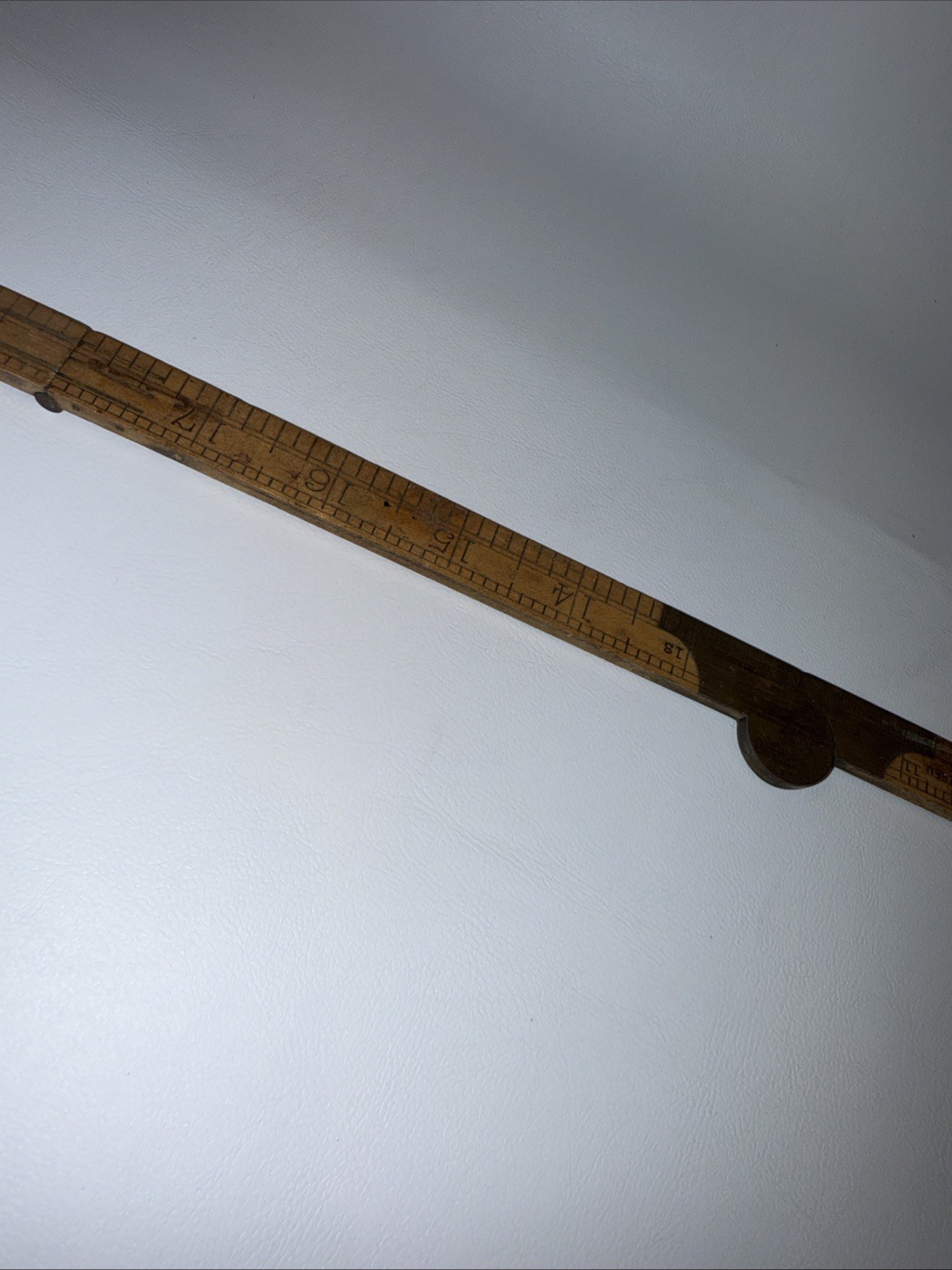 VINTAGE RABONE Boxwood & Brass Folding 24 Inch Pocket Ruler No 2550, England