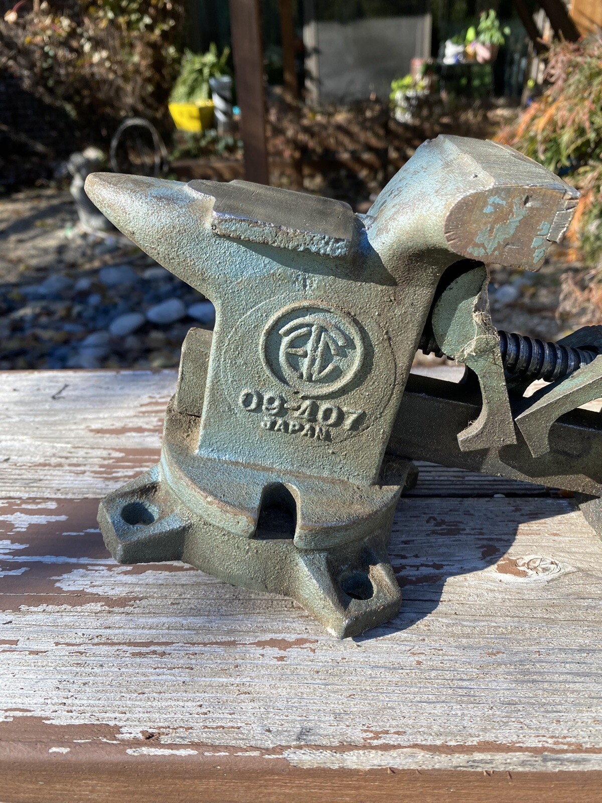 Vintage 70s/80s ETC Bench Vise Swivel Base Model 09-407 Japan – RARE