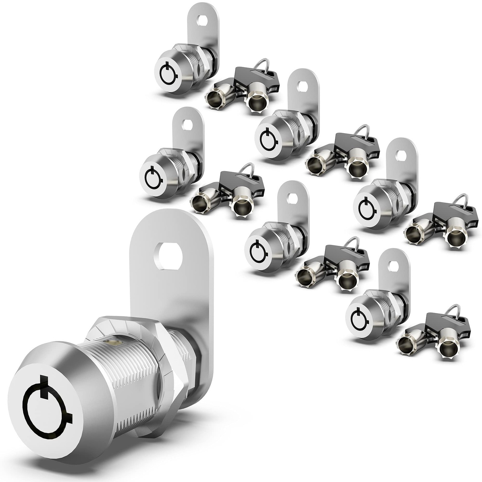 6 Pack Cabinet Locks With Keys 5/8 Cam Lock Rv Compartment Storage Locks Rv Loc