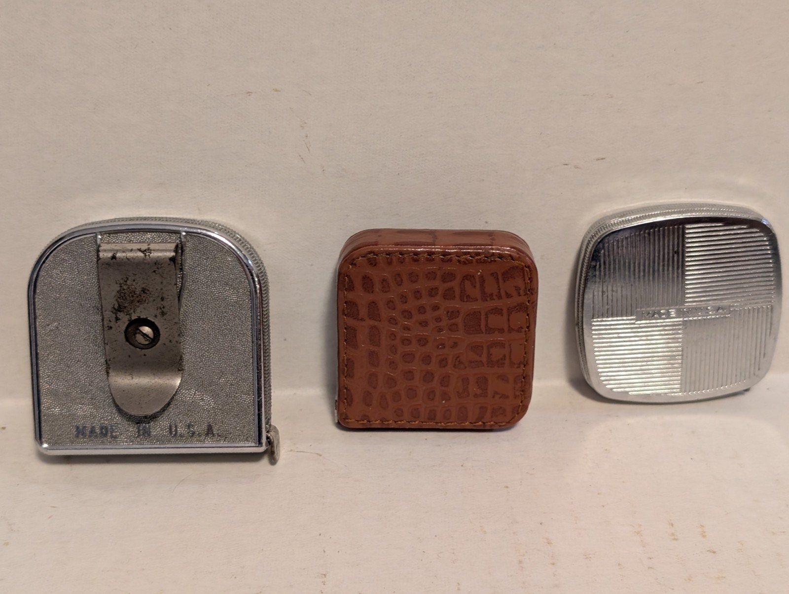 Vintage Lot of 3 Tape Measures, Miller Falls 1510, 2 Pocket Tapes 6 ft