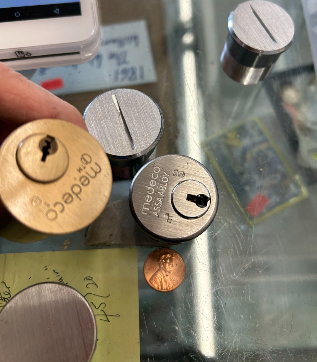 Sargent,Schlage,Medico~mortises, cylinders~ most new, some w/keys,From locksmith